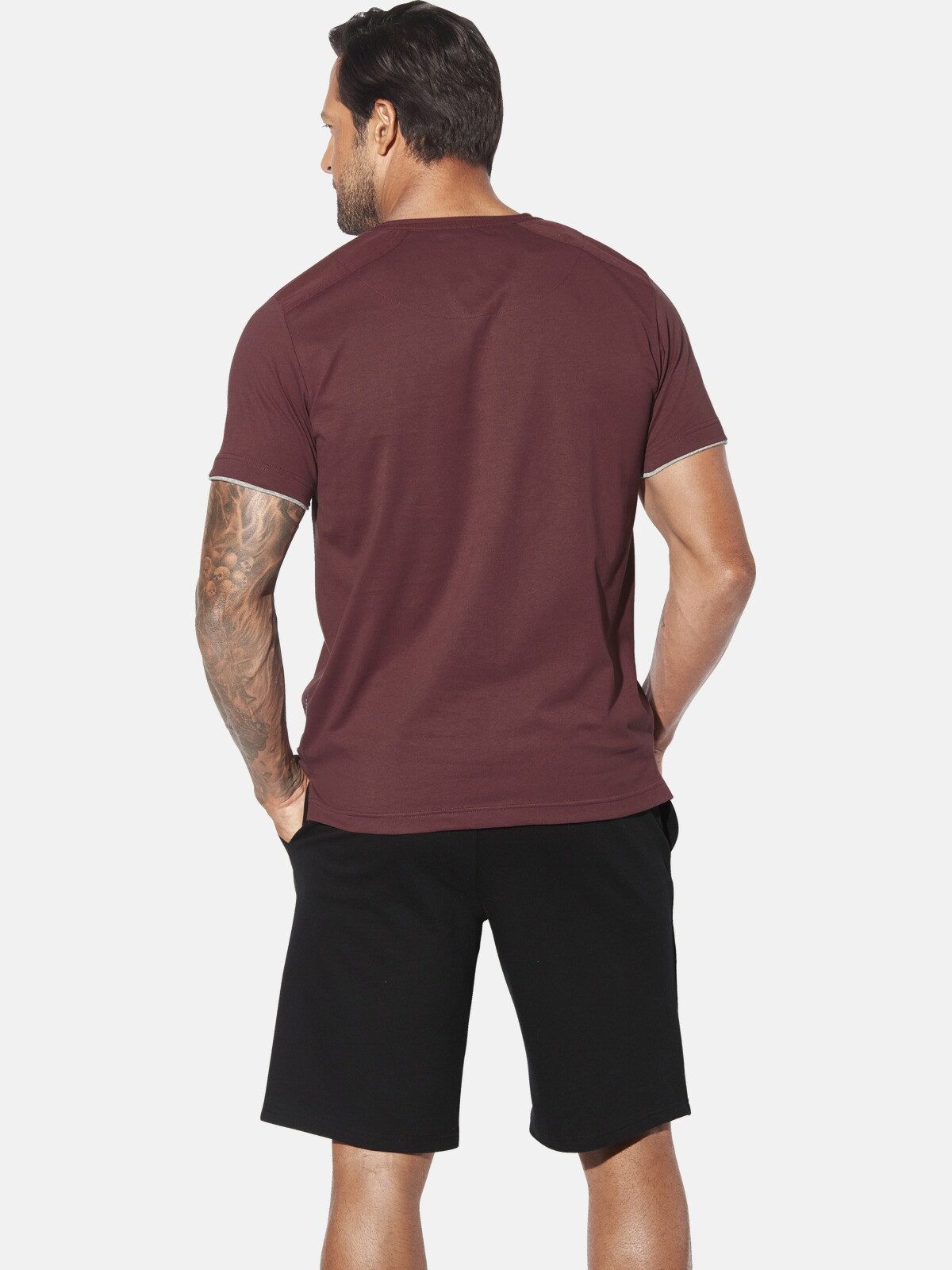 Jan Vanderstorm T-Shirt NANTE im trendigen Lagen-Look günstig online kaufen