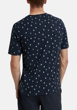 Scotch & Soda T-Shirt Shirt Kurzarmshirt mit R-Neck und All-Over-Muster (1-tlg)