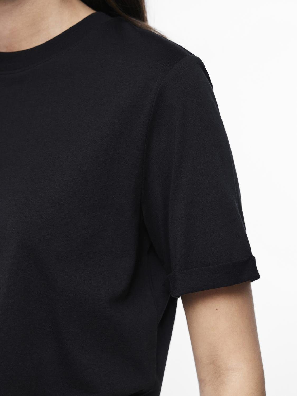 pieces Rundhalsshirt PCRIA SS FOLD UP günstig online kaufen