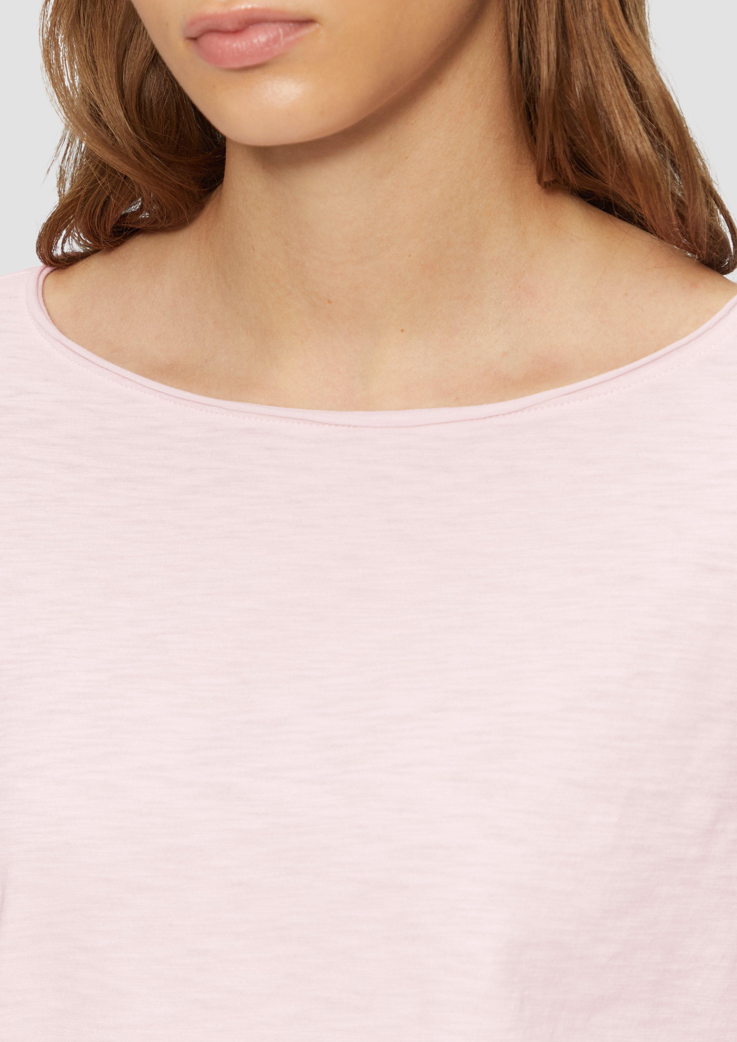 s.Oliver 3/4-Arm-Shirt Shirt mit Flammgarnstruktur und günstig online kaufen