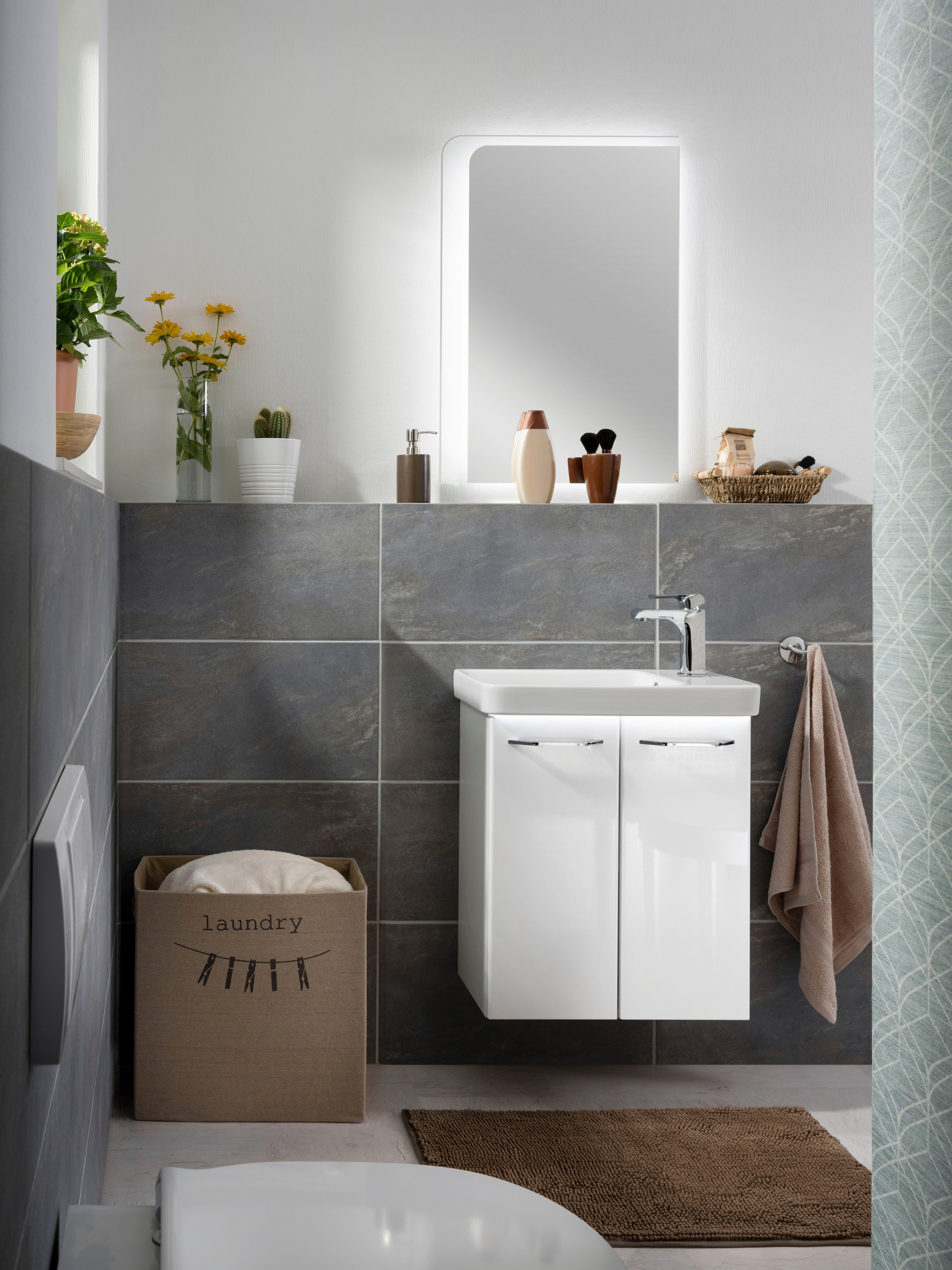 FACKELMANN Waschtisch Mini-Gäste-WC-Set MILANO (2-St., 2-teilig), günstig online kaufen