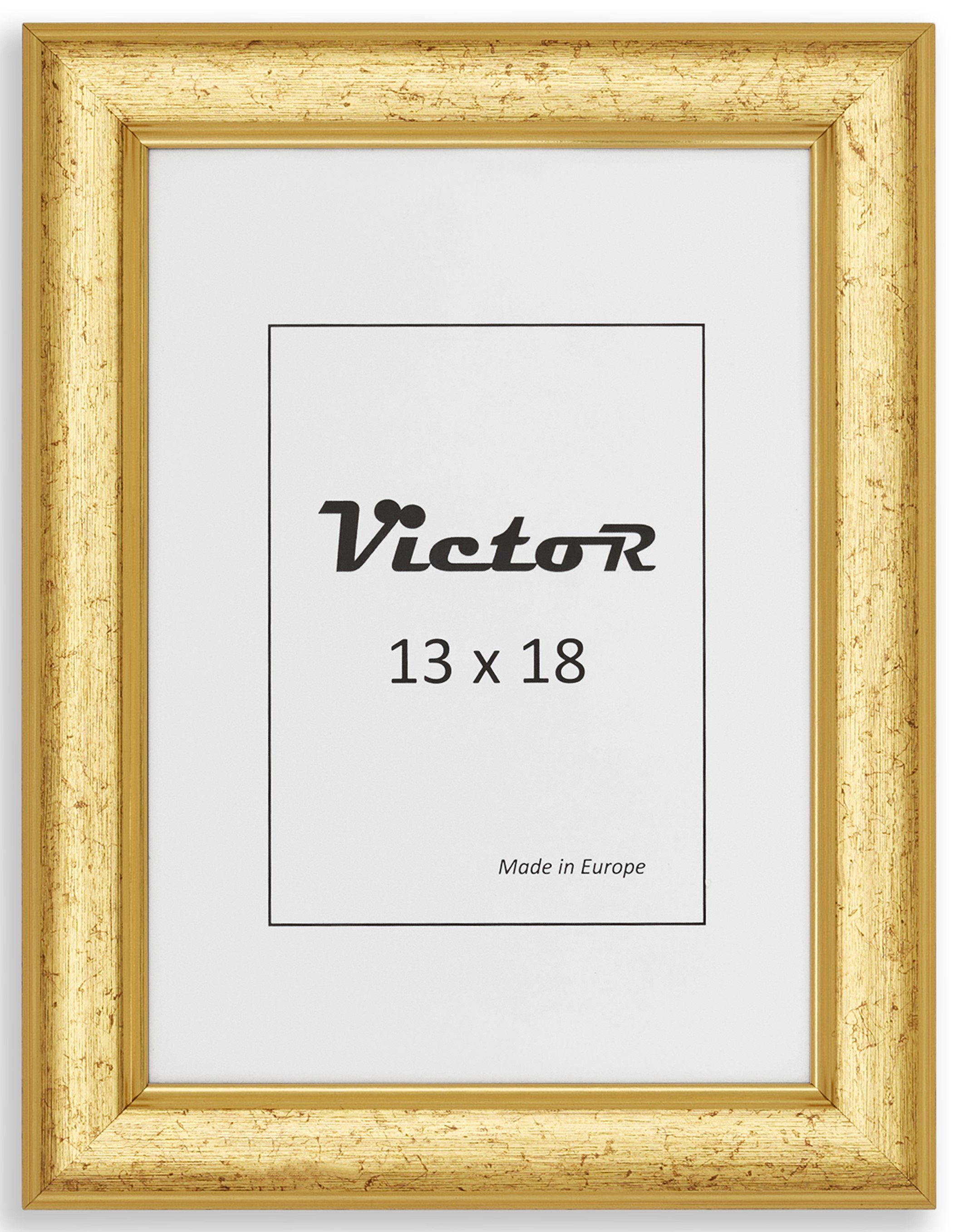 Victor (Zenith) Bilderrahmen Bilderrahmen \"Monet\" - Farbe: Gold - Größe: 13 x 18 cm, Bilderrahmen Gold 13x18 cm, Bilderrahmen Art Deco