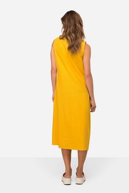 Laurasøn Sommerkleid Leinenmix-Kleid Straight Fit Rundhals