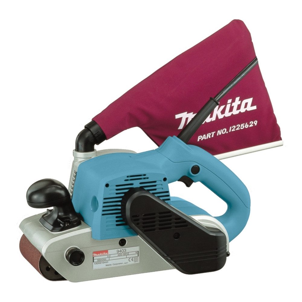 Makita Elektrowerkzeug-Set Makita 9403J Bandschleifer für Holzarbeiten.