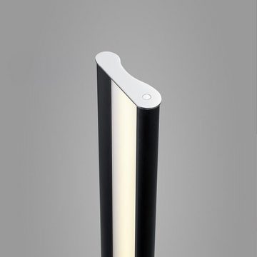 Helestra Stehlampe KURVO matt Schwarz - geradliniges Design, LED