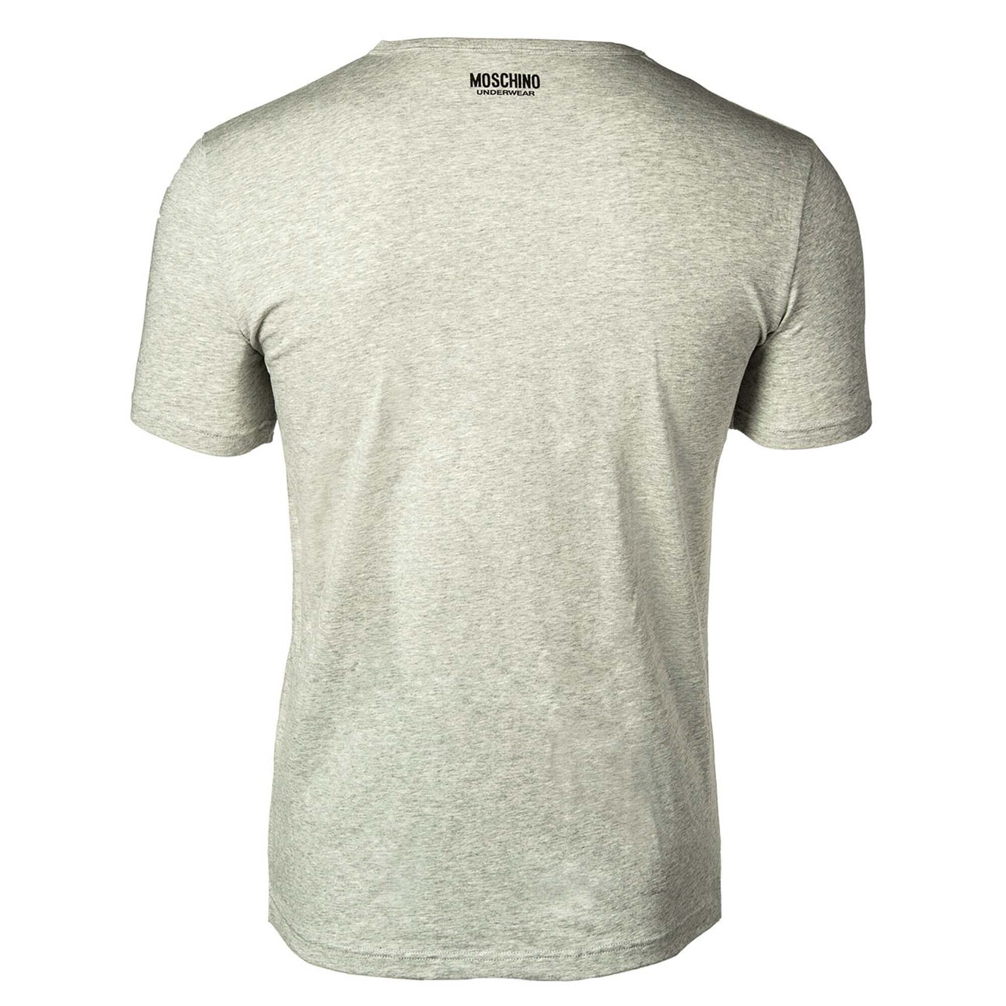 Herren - Pack Grau/Schwarz T-Shirt Rundhals 2er Neck, Moschino T-Shirt Crew