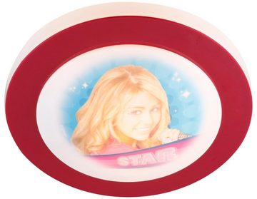 etc-shop Dekolicht, Leuchtmittel inklusive, Warmweiß, Kinder Spiel Zimmer Decken Leuchte Hannah Montana Lampe rund 662363-