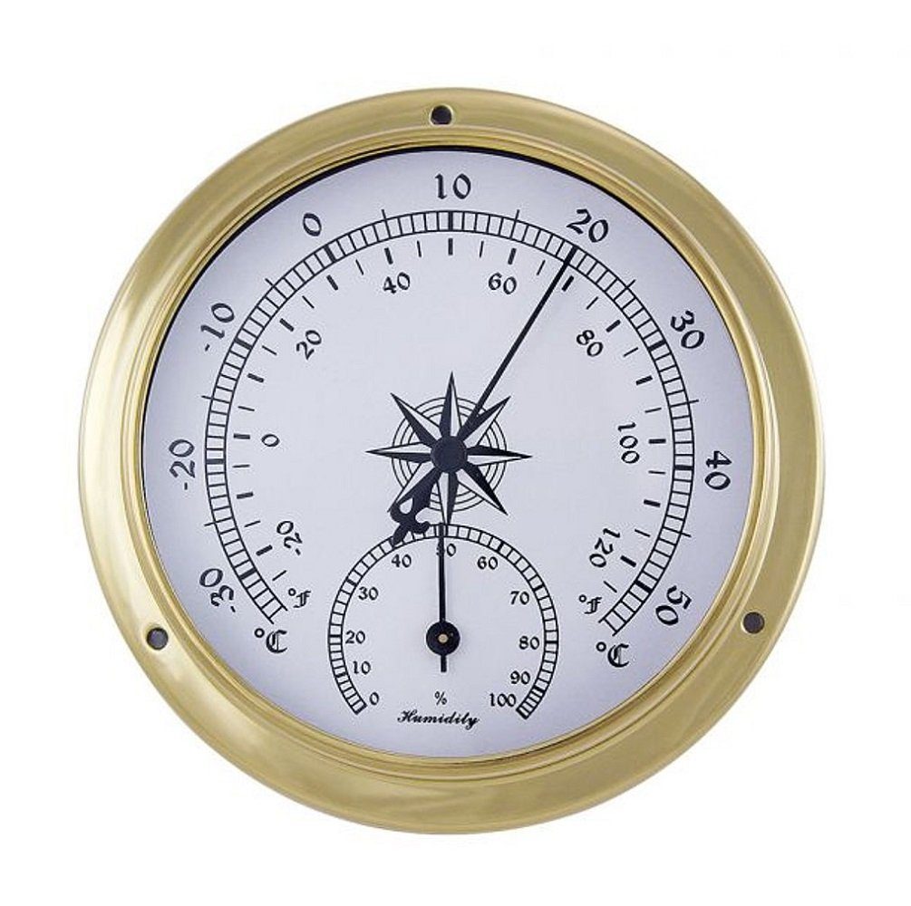 Linoows Dekoration Dekoobjekt Marine 12 funktionsgetreue cm, Comfortmeter, Hygro-Thermometer