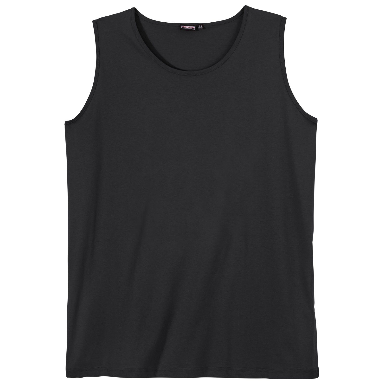 schwarz Übergrößen Muskelshirt ADAMO Fashion Muscleshirt Adamo Herren Basic