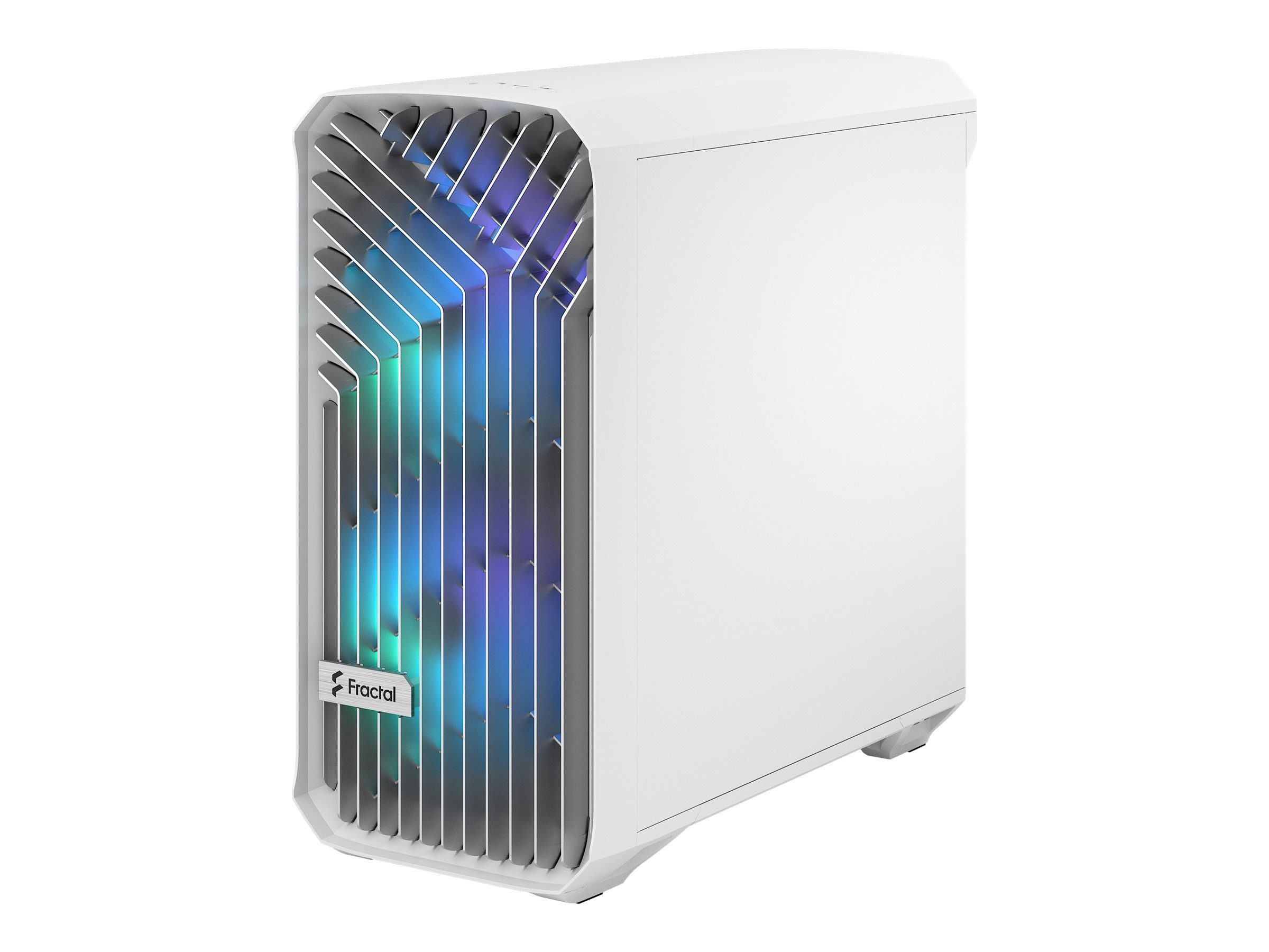 PC-Gehäuse FRACTAL DESIGN Torrent Compact RGB White TG Clear Tint