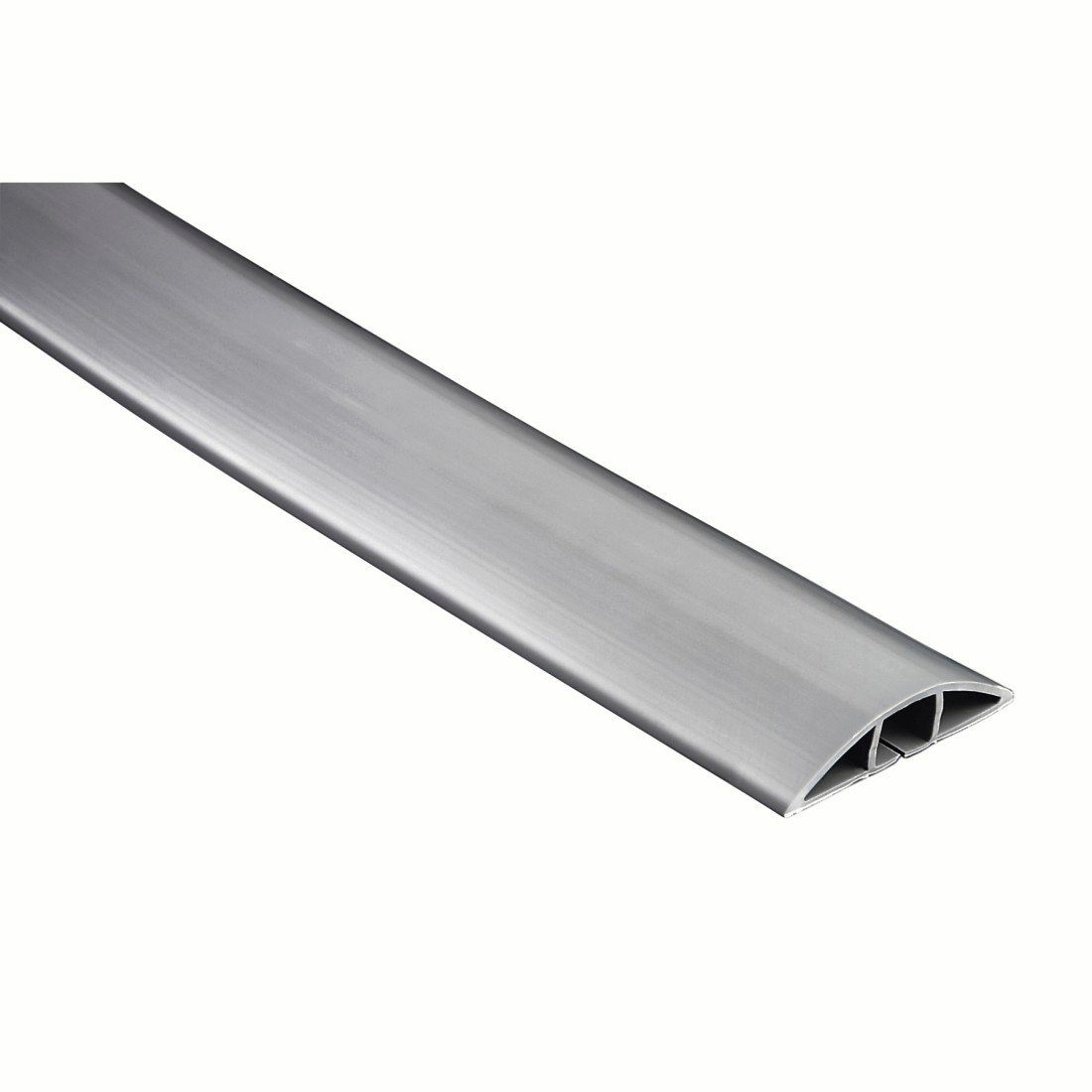 Hama Kabelkanal Flexibler Kabelkanal,180 x 6 x 1 cm, PVC, Grau, selbstklebend, halbrund, plastikfrei, universell kürzbar