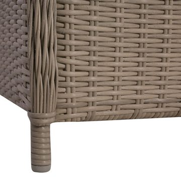 DOTMALL Gartenstuhl Sesseln 2er Set, Polyrattan, inkl. Auflage