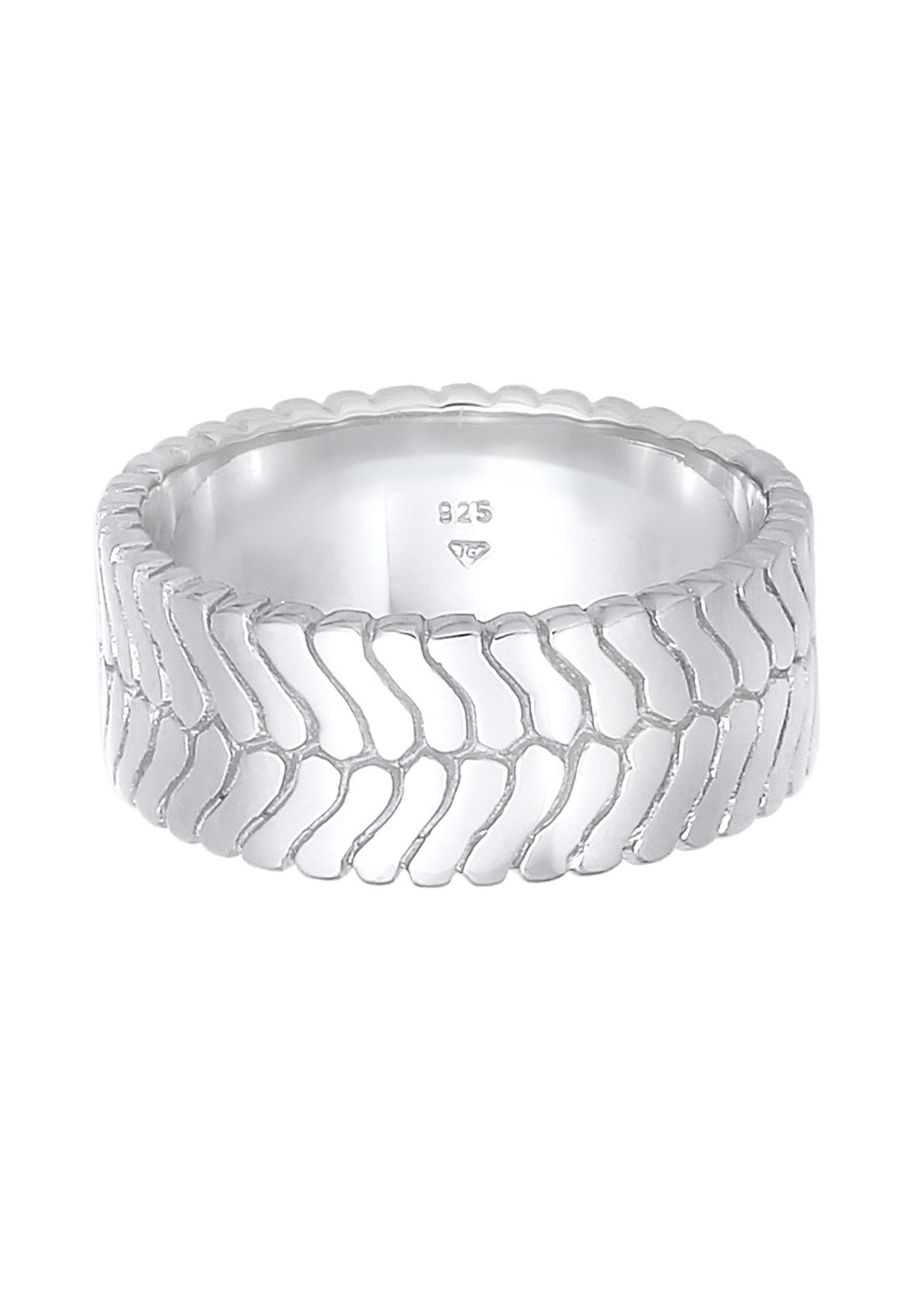Elli Fingerring Bandring Gräten Struktur Trend günstig online kaufen