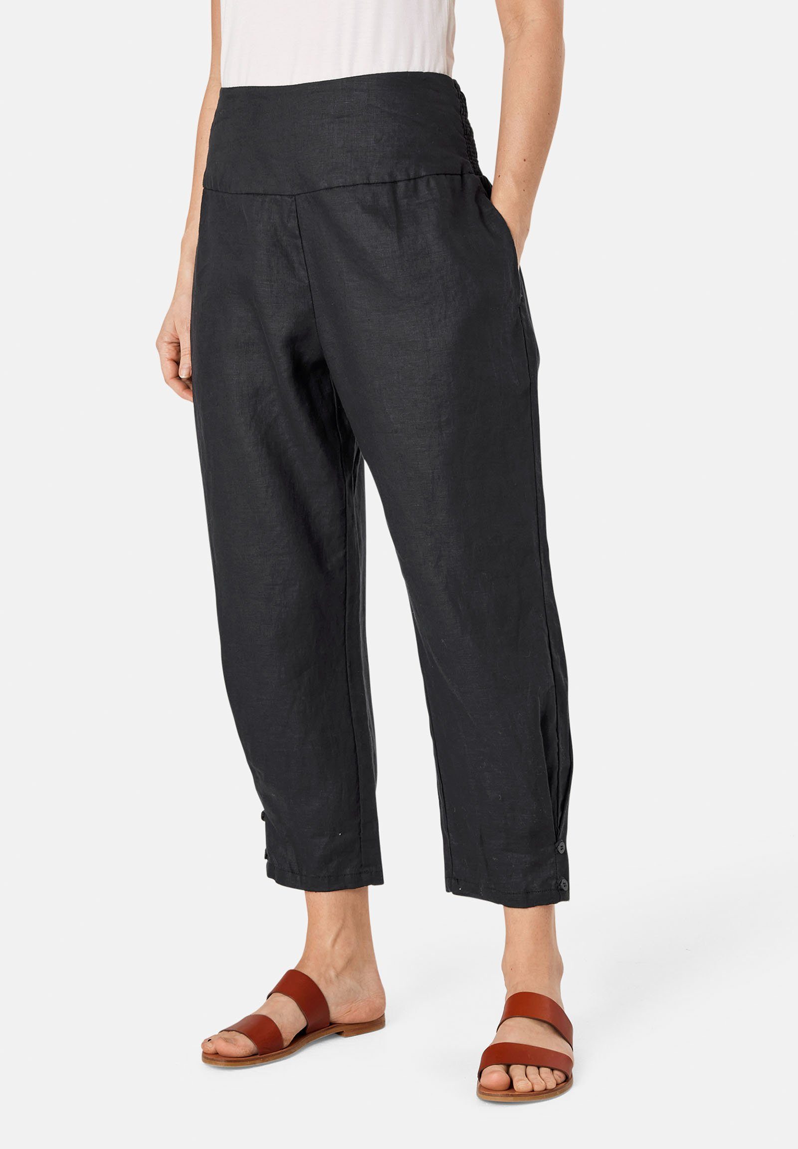 Masai Stoffhose MaPenna Breiter, elastischer Smok-Bund günstig online kaufen