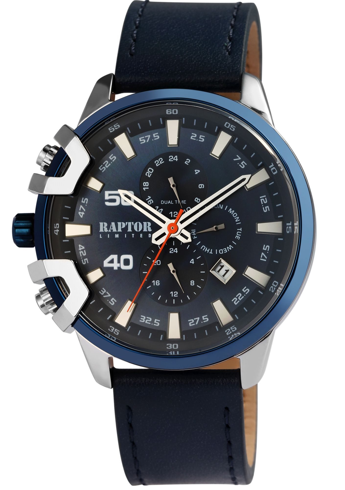 Quarzuhr Arve mit Echtederarmband, 3 ATM, Datumsanzeige