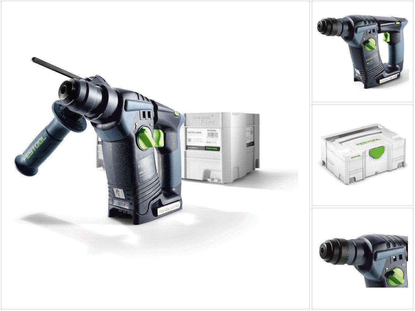 FESTOOL Akku-Bohrhammer BHC 18 Li-Basic Akku Bohrhammer 18V (574723) 25Nm Brushless Solo i