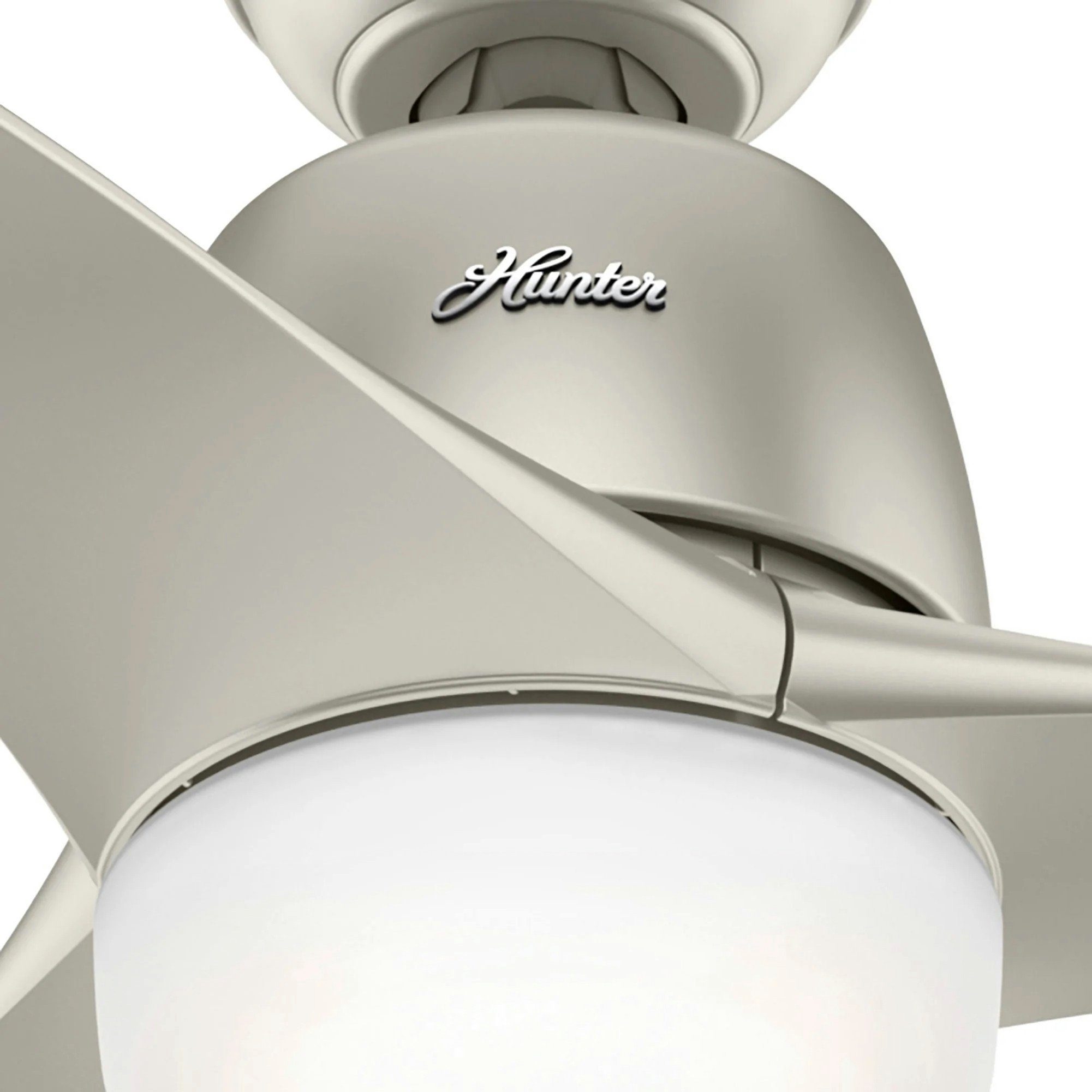 Hunter Deckenventilator Deckenventilator Harmony Nickel mit Licht & Fernbedienung