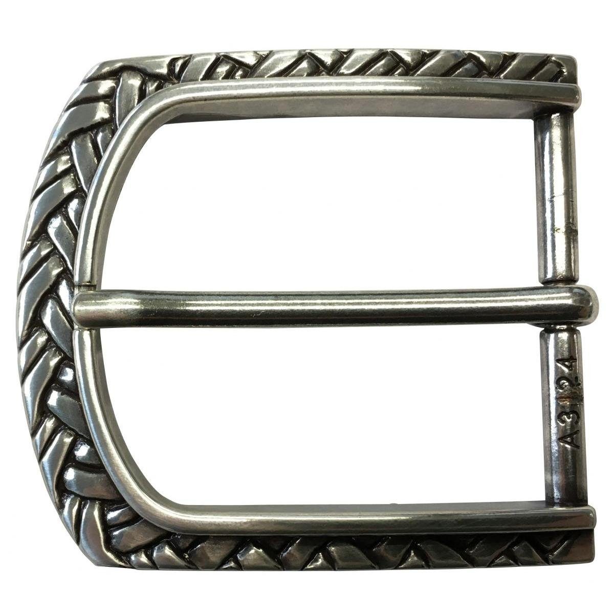 Gürtelschnalle Braid 4,0 cm - Gürtelschließe 40mm - Dorn-Schließe - Gürtel bis 4cm