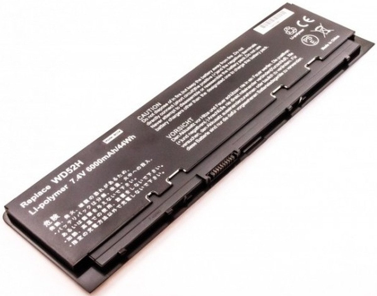 Akku für Dell HJ8KP Li-Pol 7,4 Volt 6000 mAh schwarz Laptop-Akku