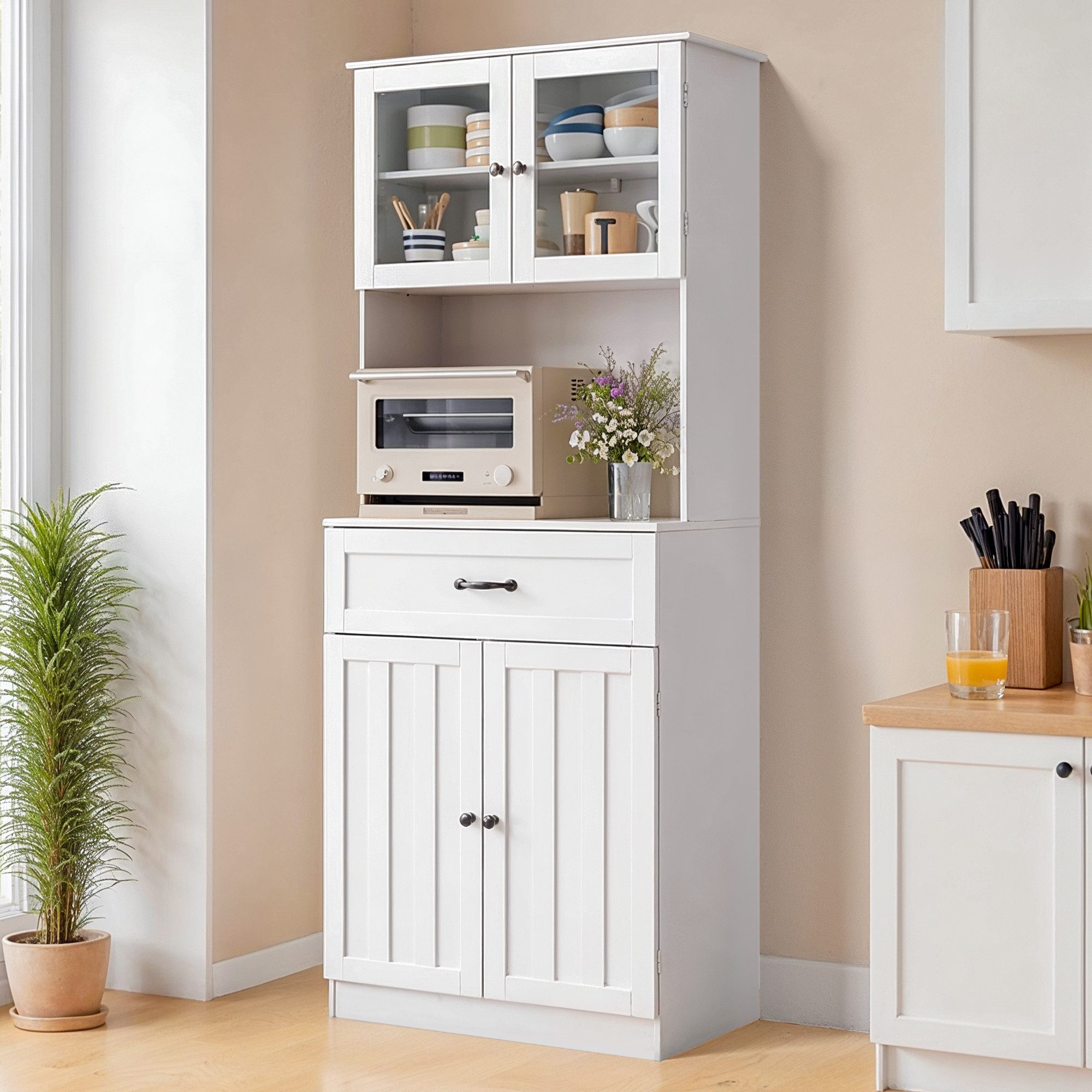 Bealife Sideboard Küchenschrank mit Arbeitsplatte und günstig online kaufen