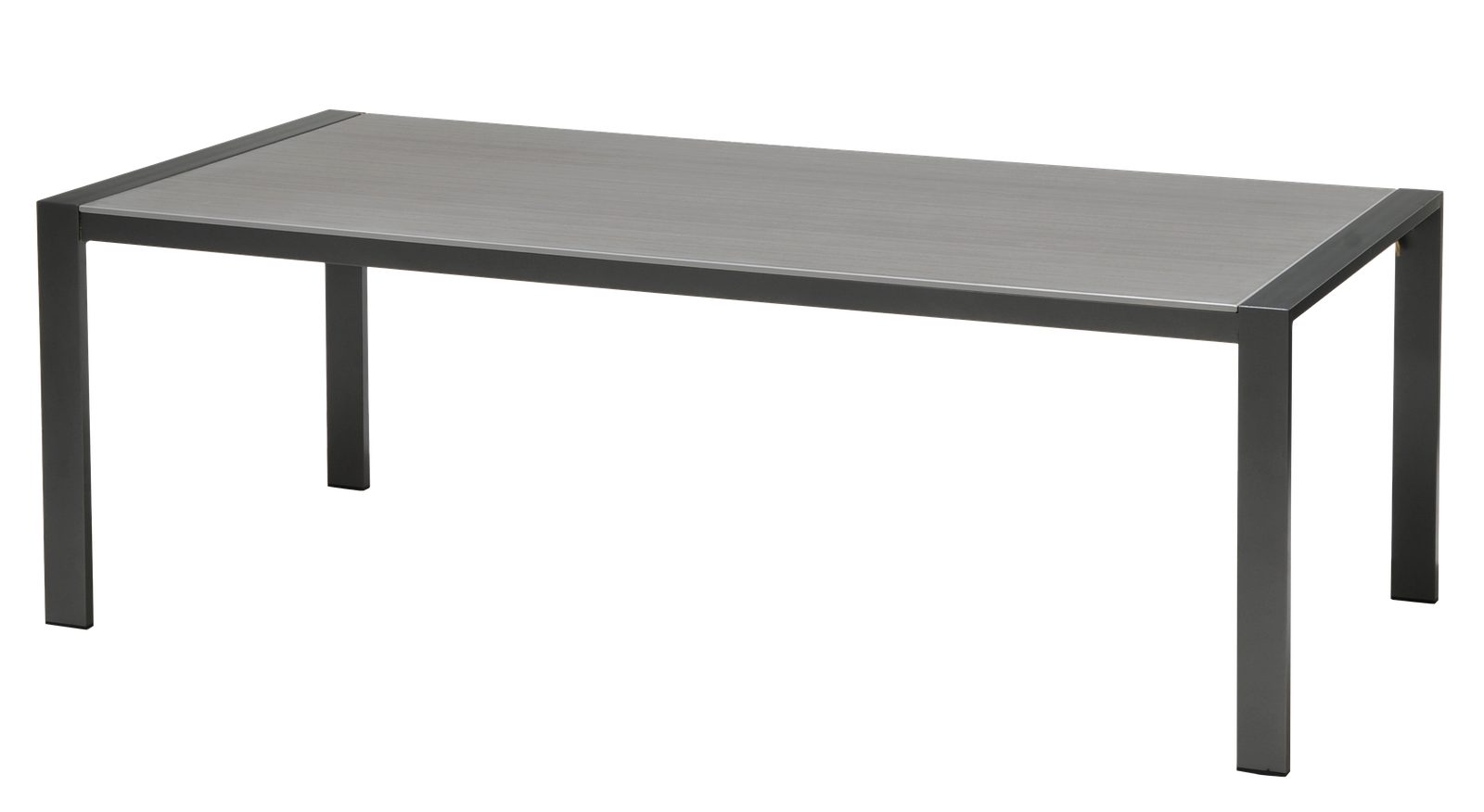 Lesli Living Gartentisch Gartentisch Tisch cm anthrazit Esstisch Aluminium 218x100x75 DURANITE