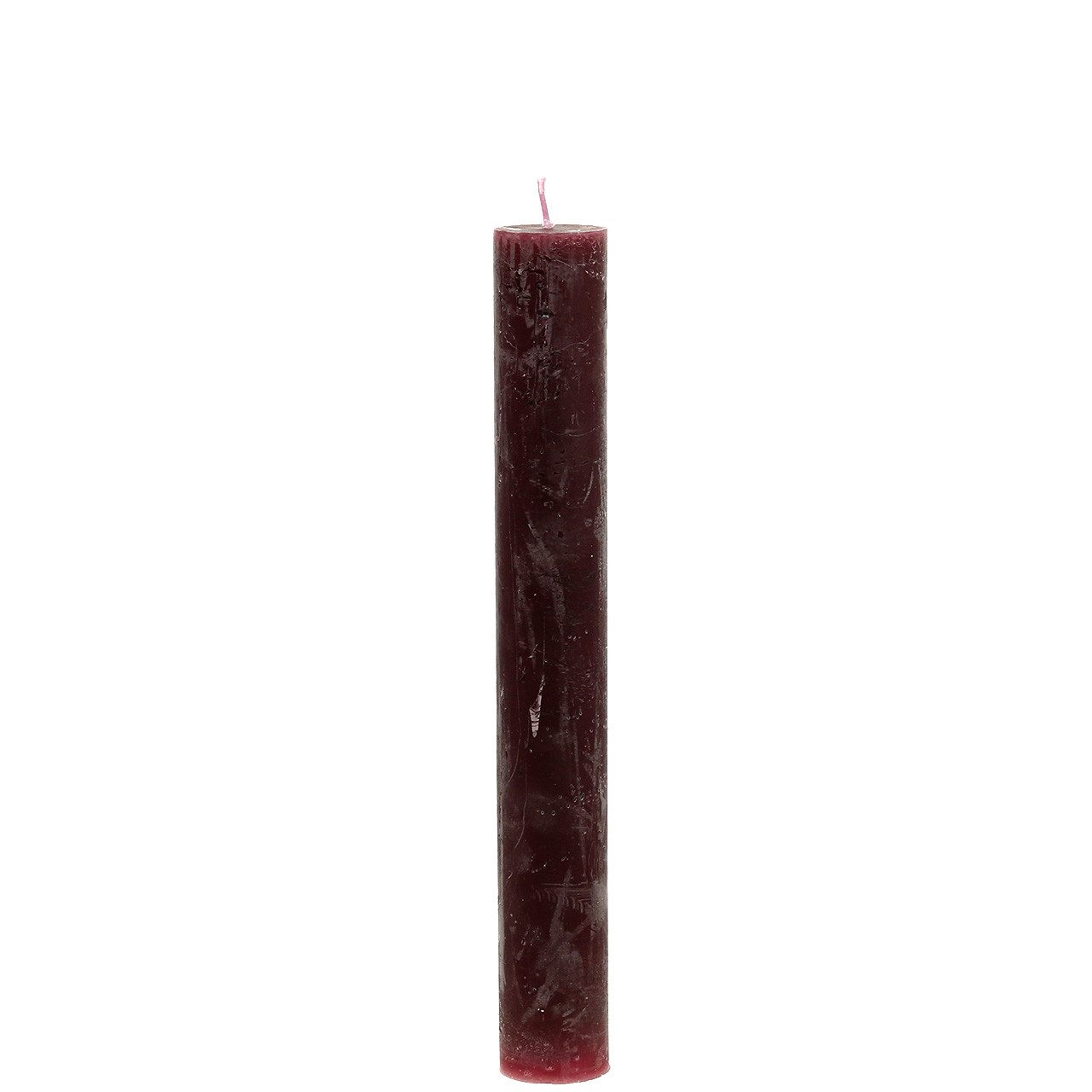 Florists Products Spitzkerze Stabkerzen durchgefärbt Burgund 34mm x 240mm, 4er-Set, 4 Stück