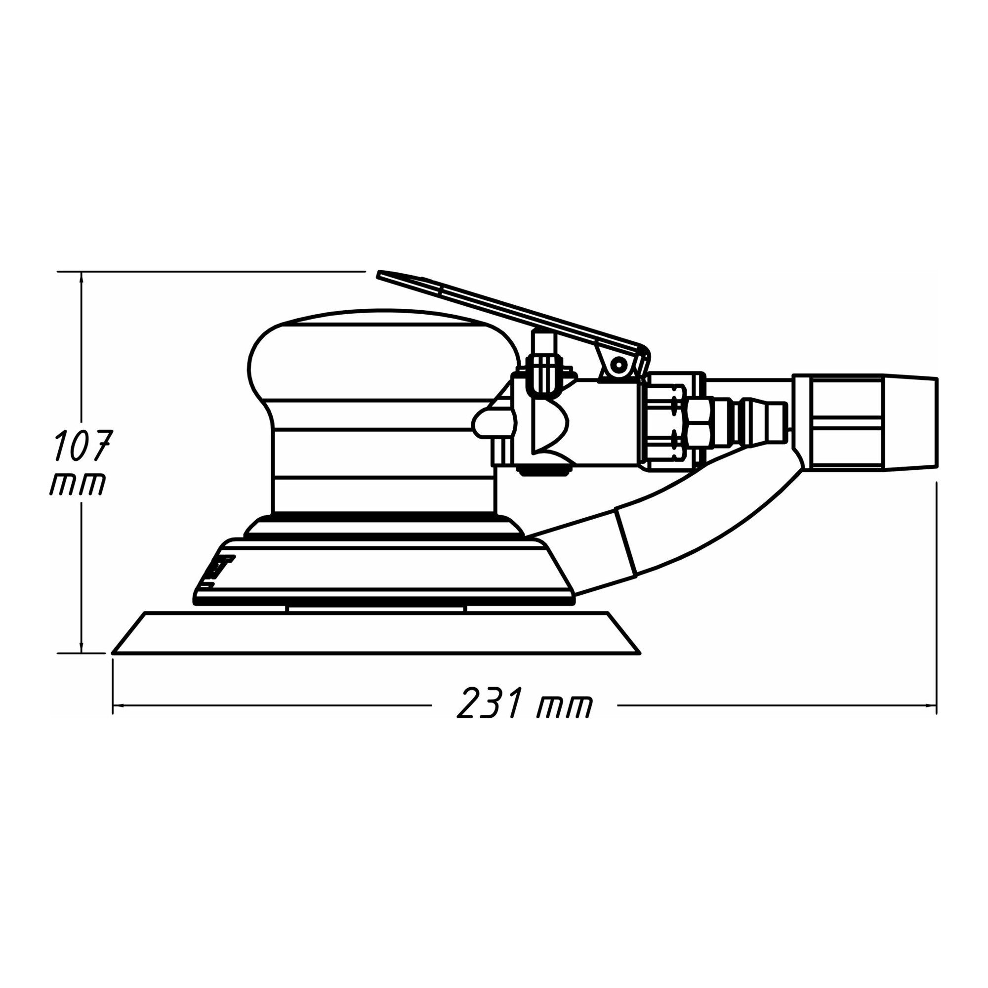 HAZET Druckluft-Exzenterschleifer HAZET Exzenterschleifer 9033-2