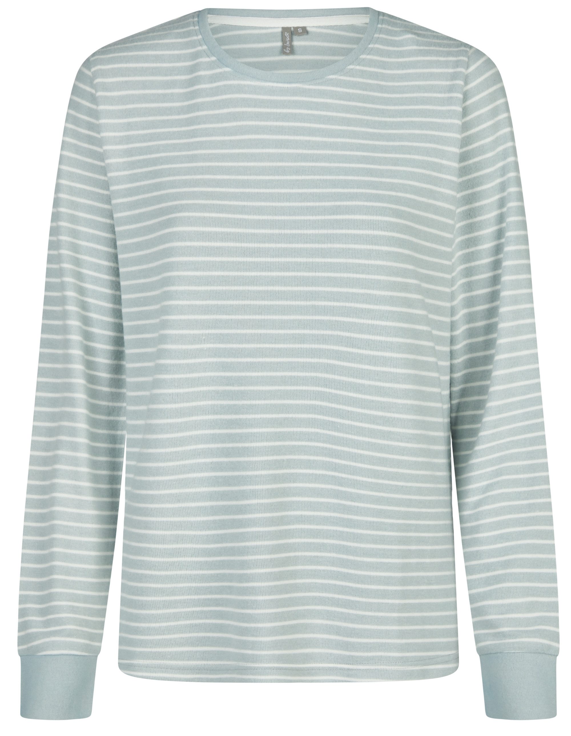 By Louise Pyjamaoberteil Winter Whispers (Packung, 1-tlg., 1-teilig) Damen Homewear Strick Relaxshirt lang Bündchen Shirt Loungewear