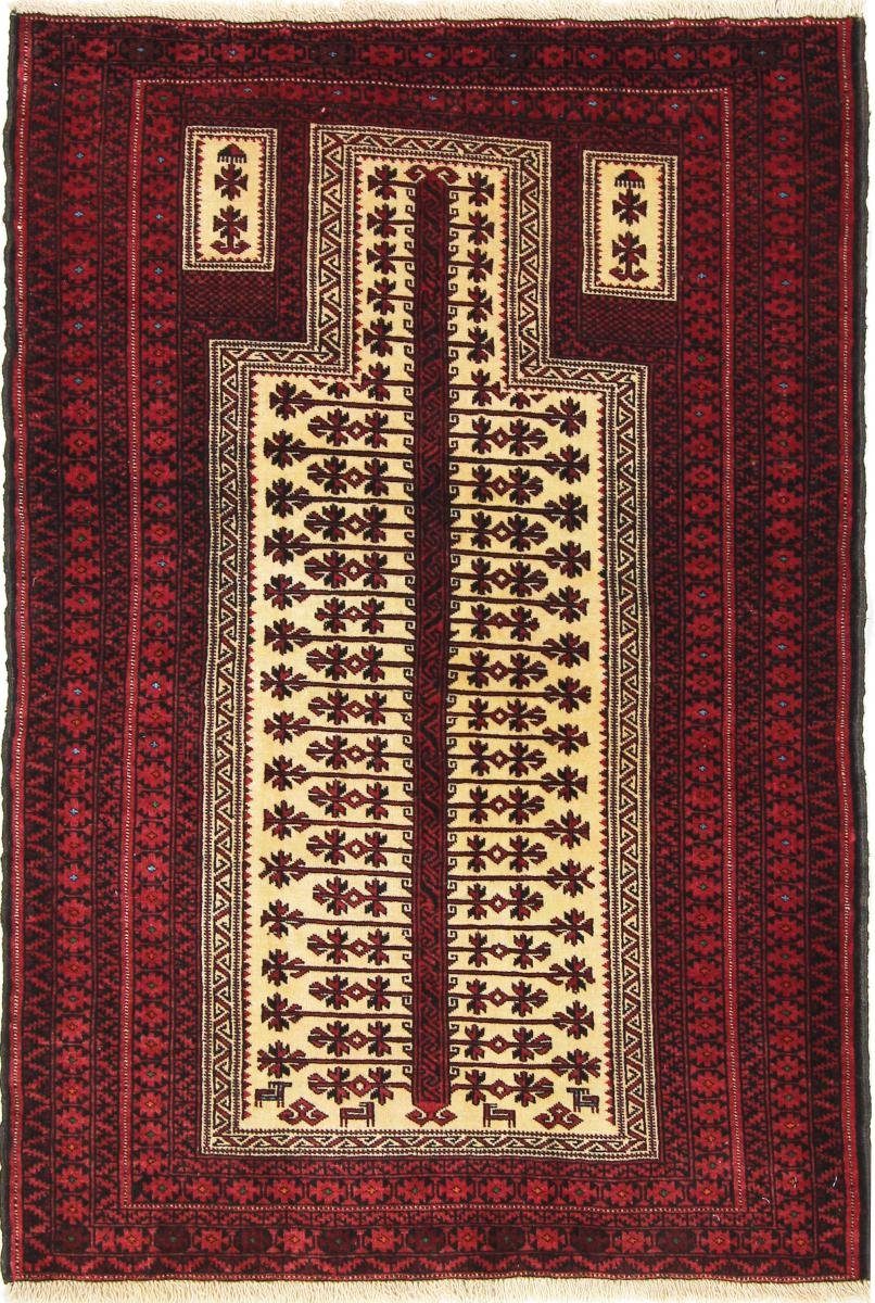 Orientteppich Belutsch 98x145 Handgeknüpfter Orientteppich / Perserteppich, Nain Trading, rechteckig, Höhe: 6 mm