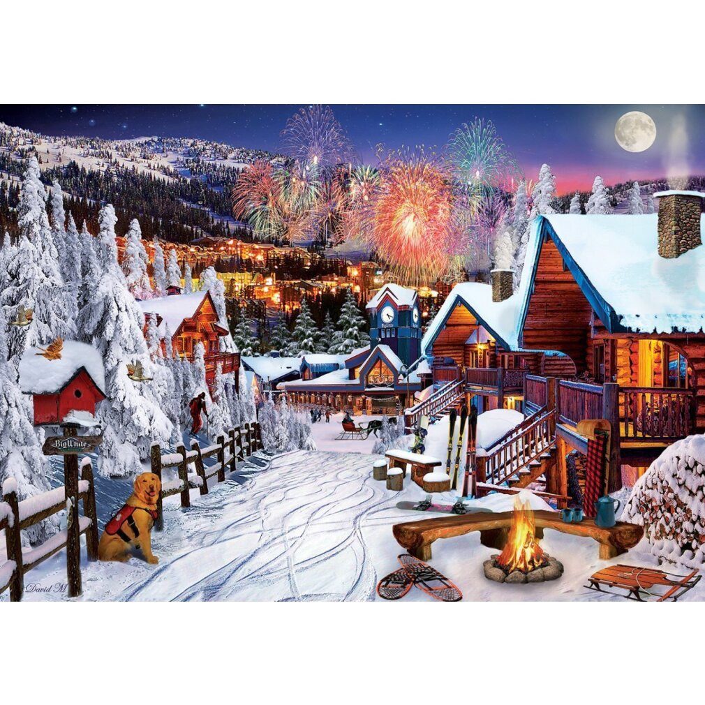 ART PUZZLE Puzzle Puzzle Winterspaß 1000 Teile, Puzzleteile