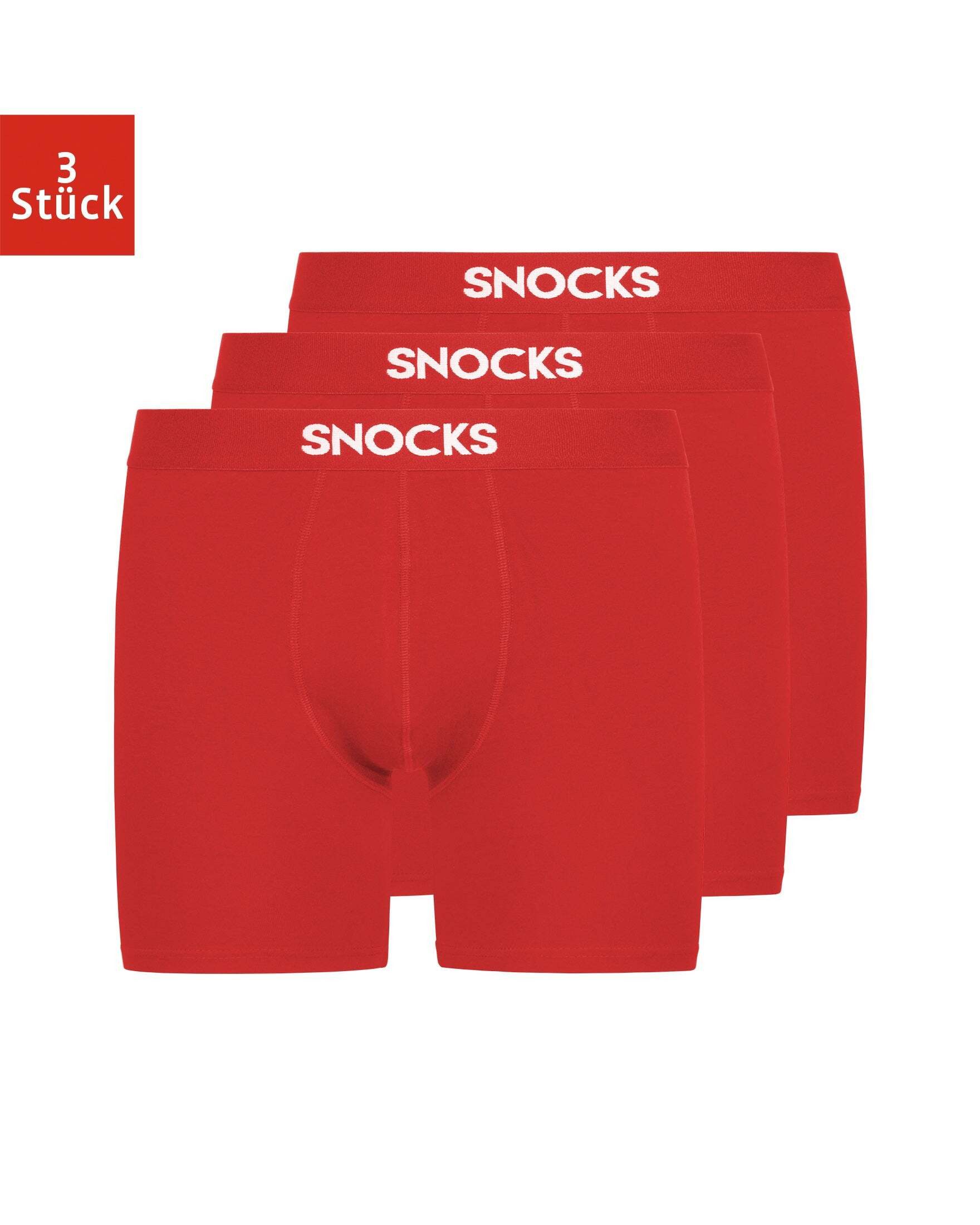 SNOCKS Boxershorts Enge Unterhosen mit längerem Bein Herren Männer (3-St) a günstig online kaufen
