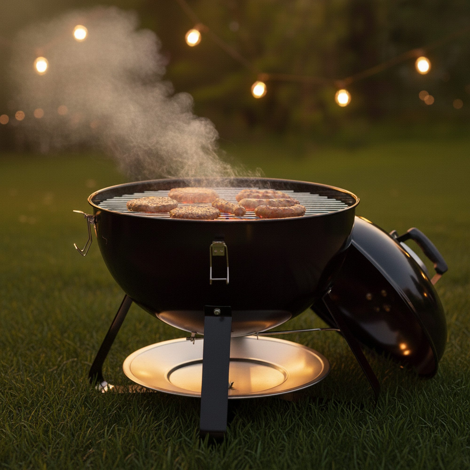 BBQ-Toro Räucherofen 3 in 1 Räuchertonne Ø 47 cm, 3in1 Smoker, Kugelgrill und Feuerstelle, Auch als Kugelgrill und Feuerstelle nutzbar