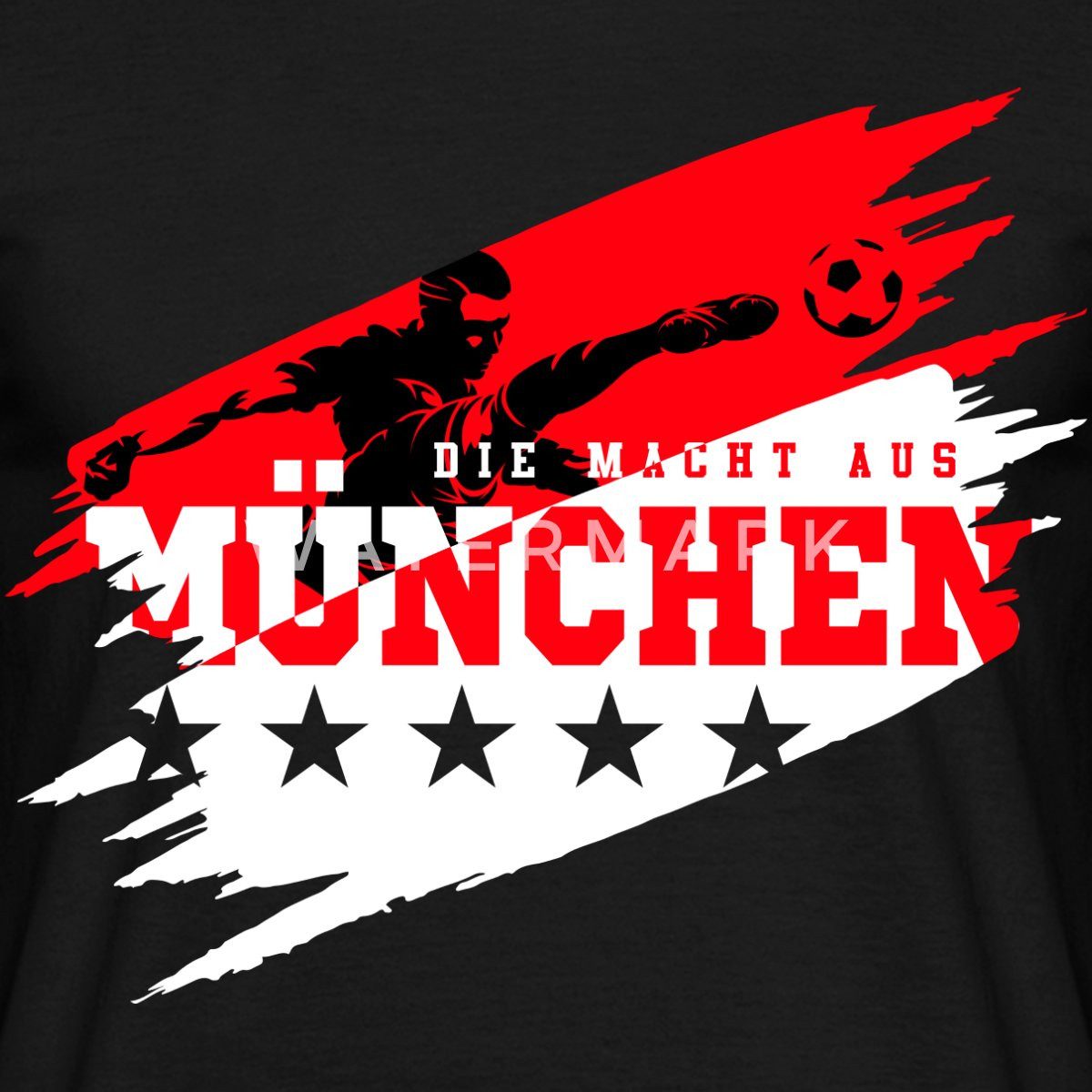 Spreadshirt T-Shirt Die Macht Aus München Ultra Fußball Fan Männer T-Shirt (1-tlg)