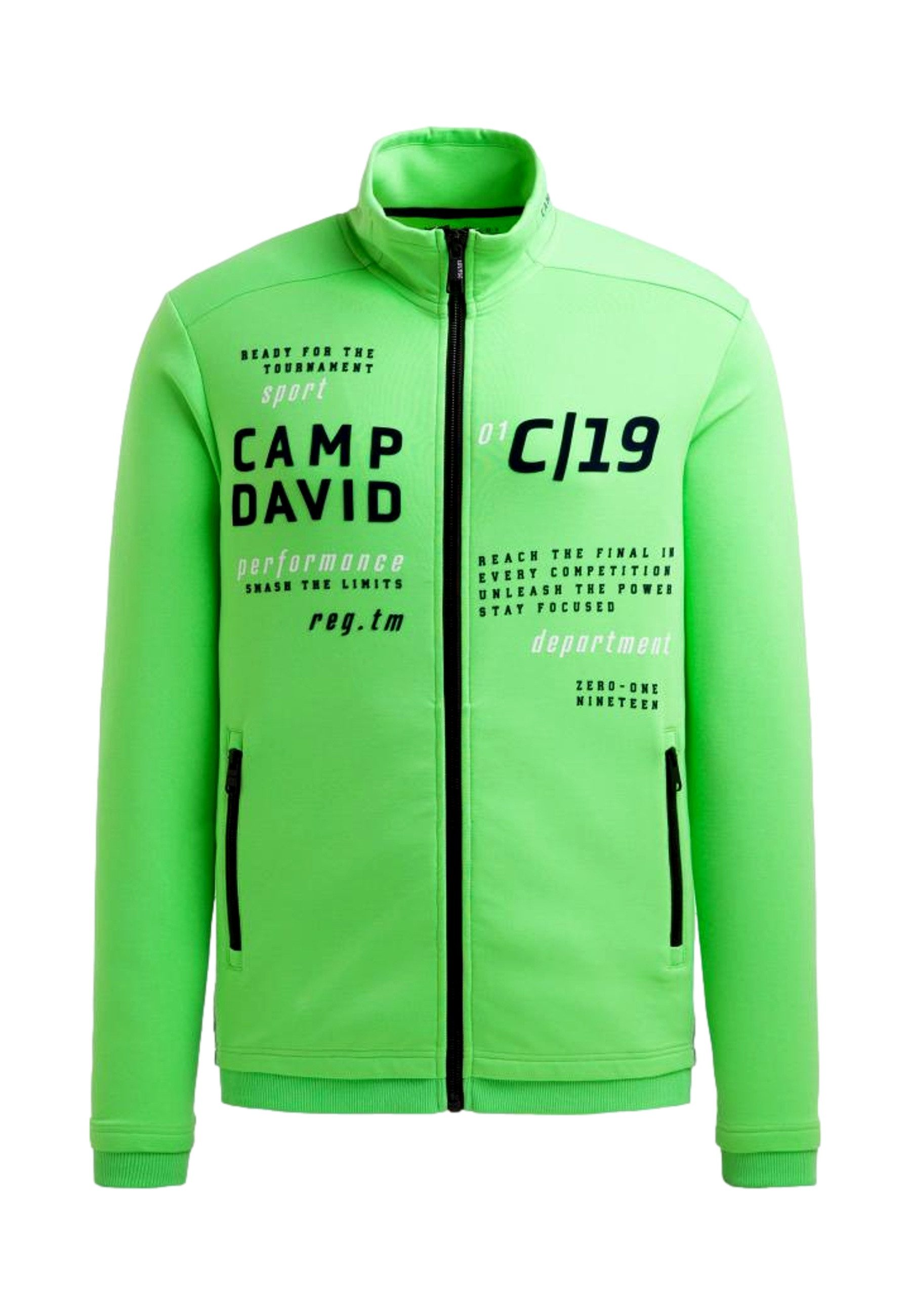 CAMP DAVID Sweatjacke Jacke Game.Set.Match Sweatjacke (1-tlg)