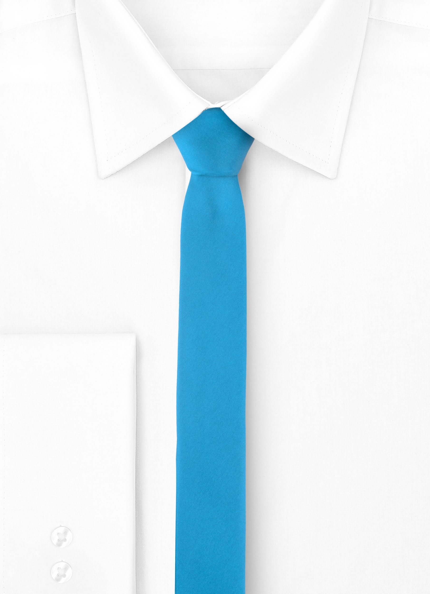 5cm) (Set, x SP-5 Blau (150cm Schmale Krawatte 1-St) Krawatte Herren Ladeheid