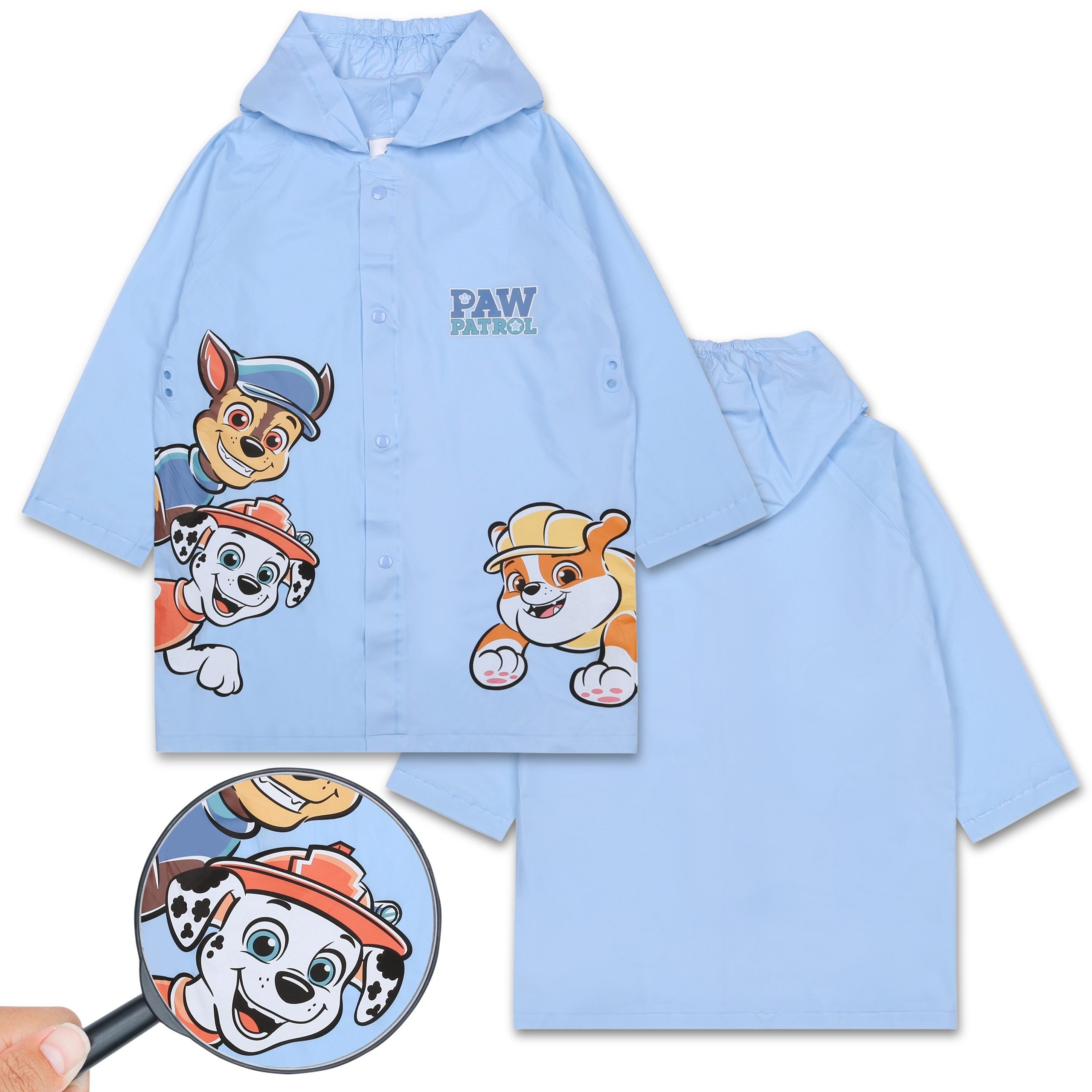 Regenjacke Paw Patrol Regenmantel mit Kapuze für Jungen, Umhang 7-8 Jahre