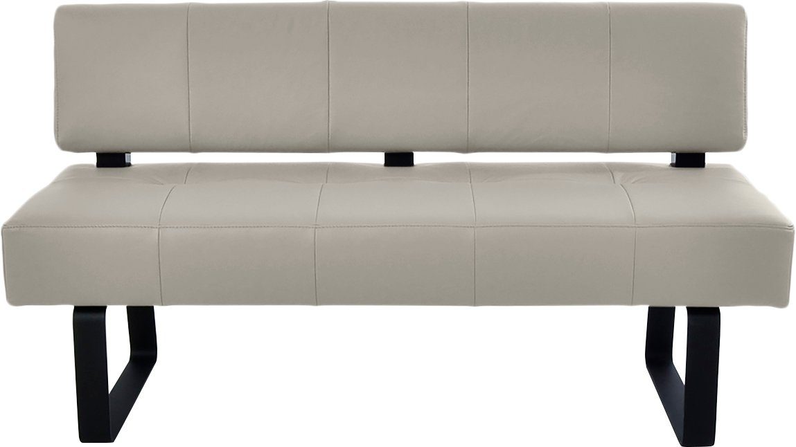 K+W Komfort & Sitzsteppung, schwarz Wohnen Polsterbank Spider II, durch in Sandwichbauweise, bequem Metallkufe