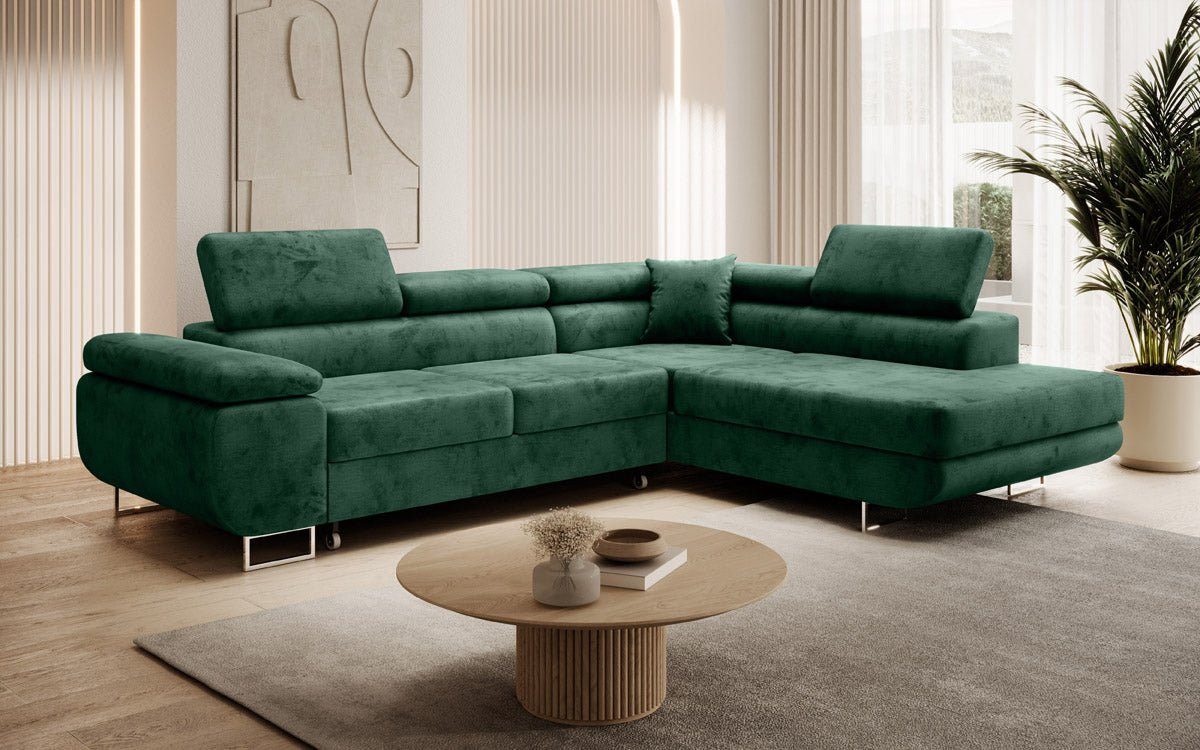 Luxusbetten24 Schlafsofa Designer Sofa Aston Samt, günstig online kaufen