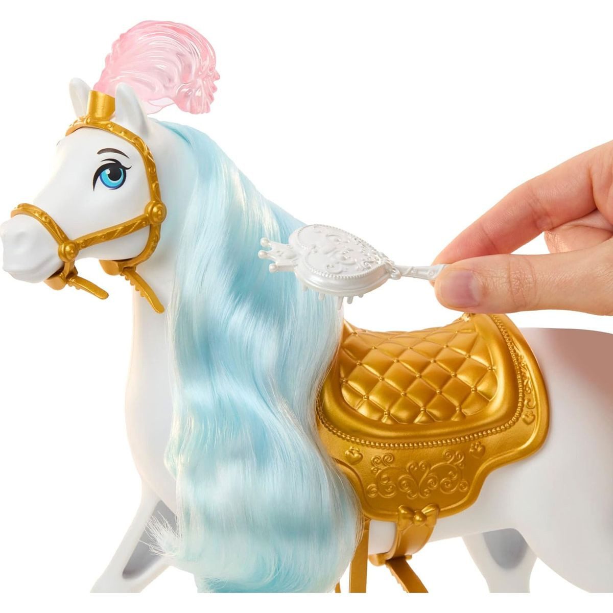 Mattel® Stehpuppe Mattel HPF95 - Disney Princess - Cinderella mit Pferd – Bild 4 von 5