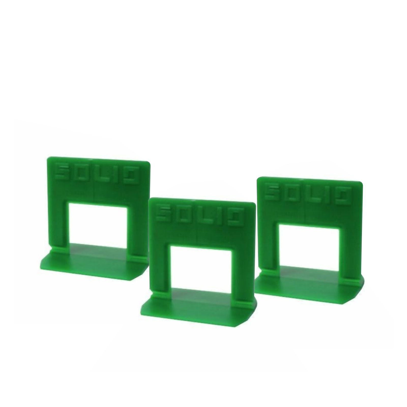 Thumbnail - Verlegeset 440 Stück Zuglaschen SOLID für Fliesen Nivelliersystem (FB=3 mm), standard, Kunststoff, grün Fliesen Verlegun...