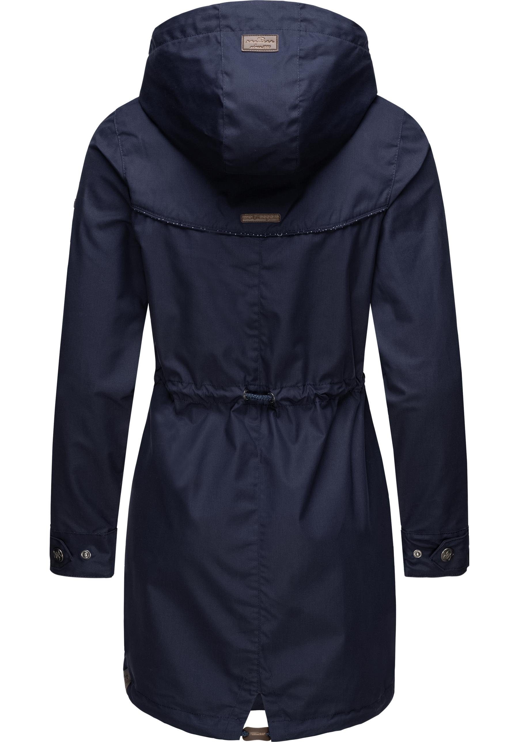 Ragwear Parka Canny stylische Übergangsjacke mit großer Kapuze