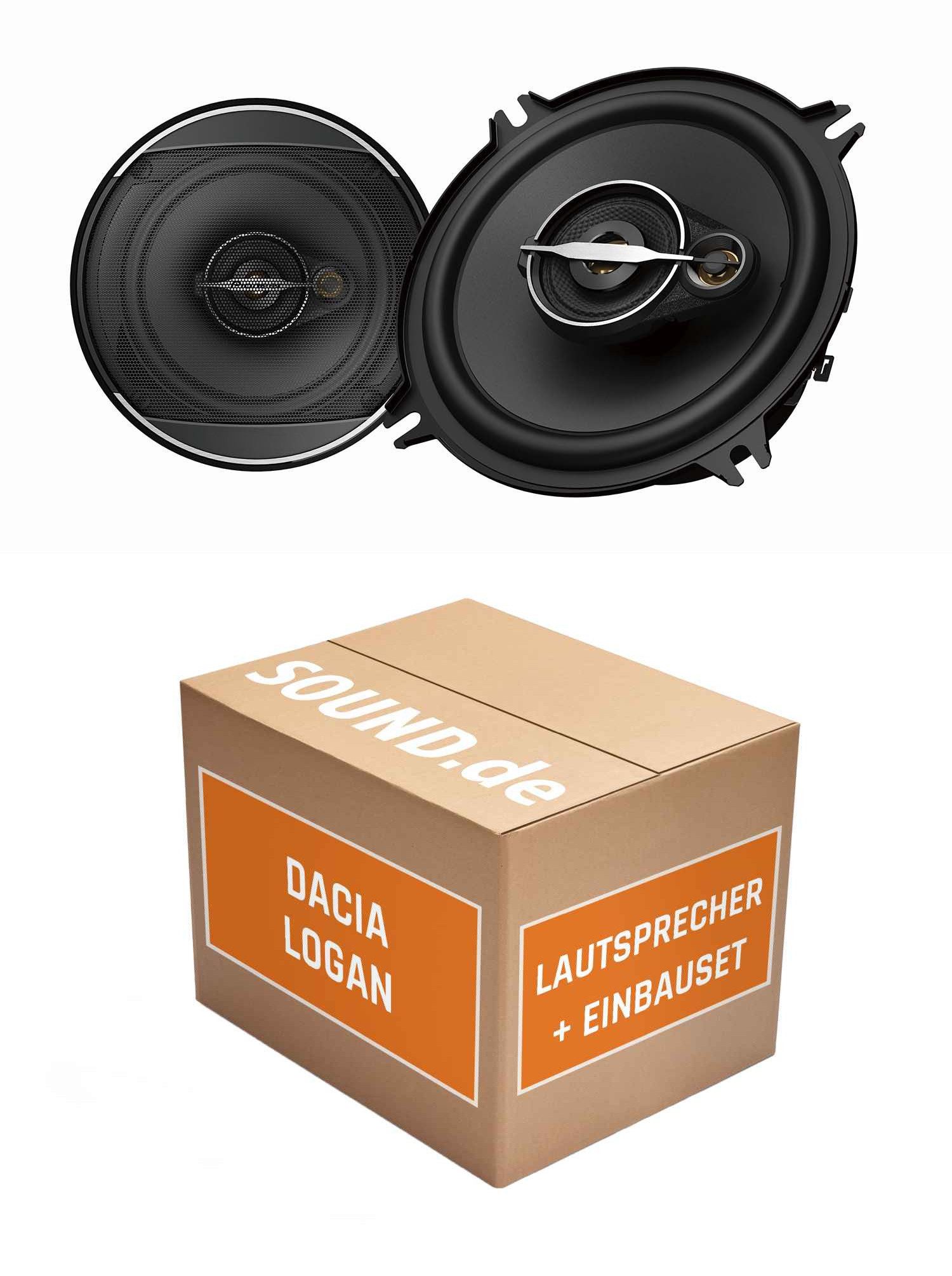 JUST SOUND best choice for caraudio Lautsprecher Heck Pioneer Pioneer TS-A1371F für Dacia Logan 1.Gen 300W Auto-Lautsprecher (50 W)