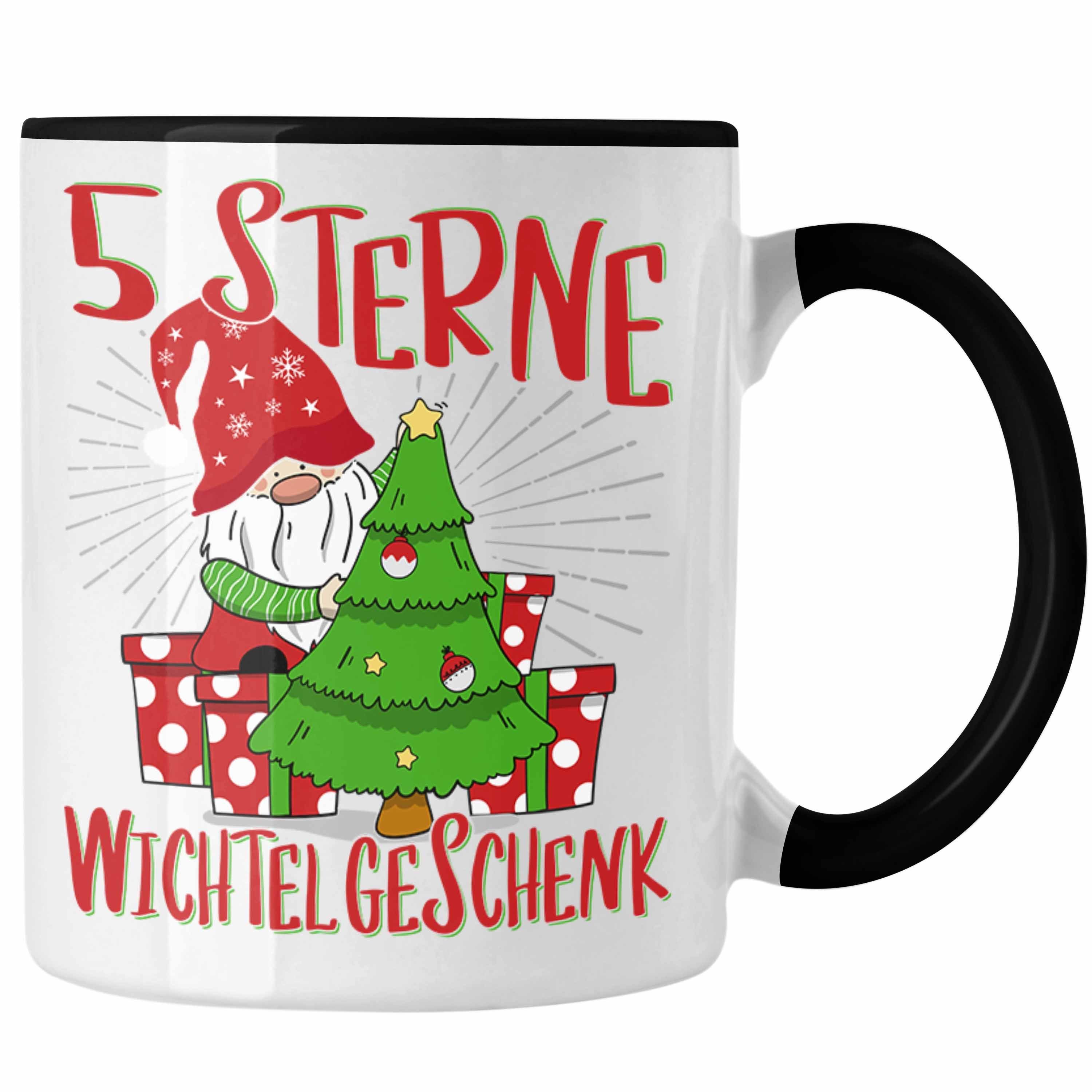 Trendation Tasse Schrott-Wichtelgeschenk für Frauen Kollegen Geschenk Wichteln Weihnach Schwarz