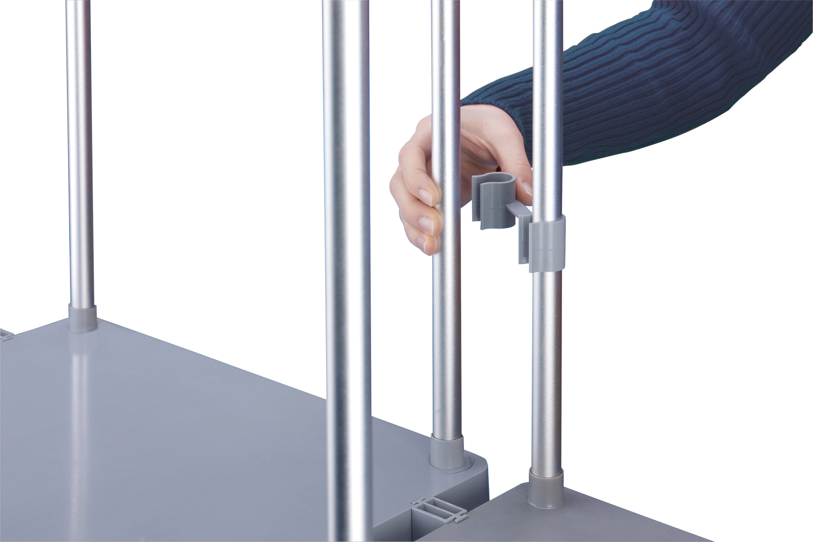 Hailo Müllsackständer ProfiLine MSS XXXL, 120 Liter, grau, Müllsackhalterung