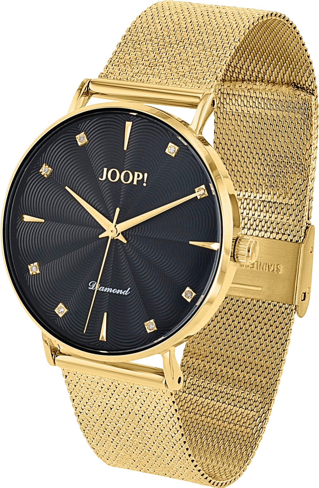 JOOP! Quarzuhr 2039534, Armbanduhr, Damenuhr, Edelstahlarmband, günstig online kaufen