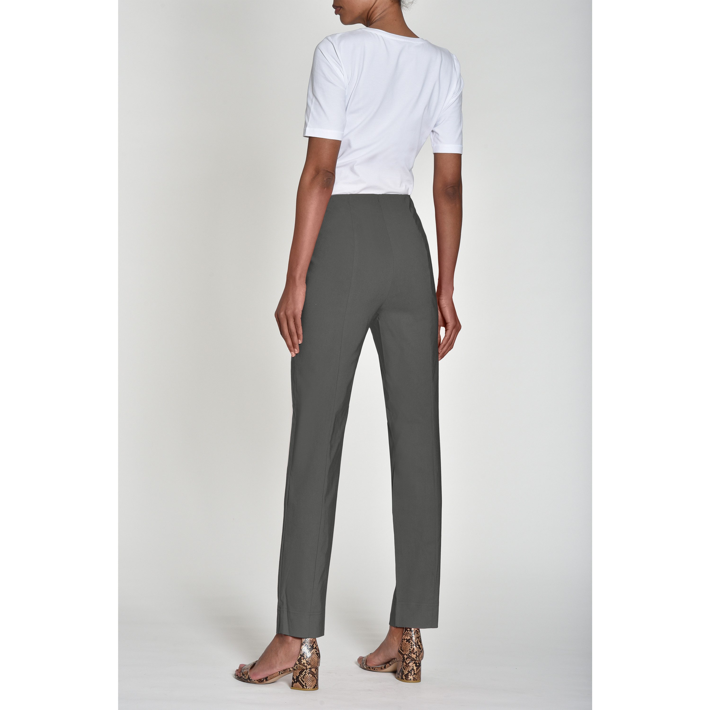 ROBELL Stoffhose Bengaline Damenhose Stretch Schlupfhose mit Comfortbund Beruf Businesshose Damen und zugleich Freizeithose Damen