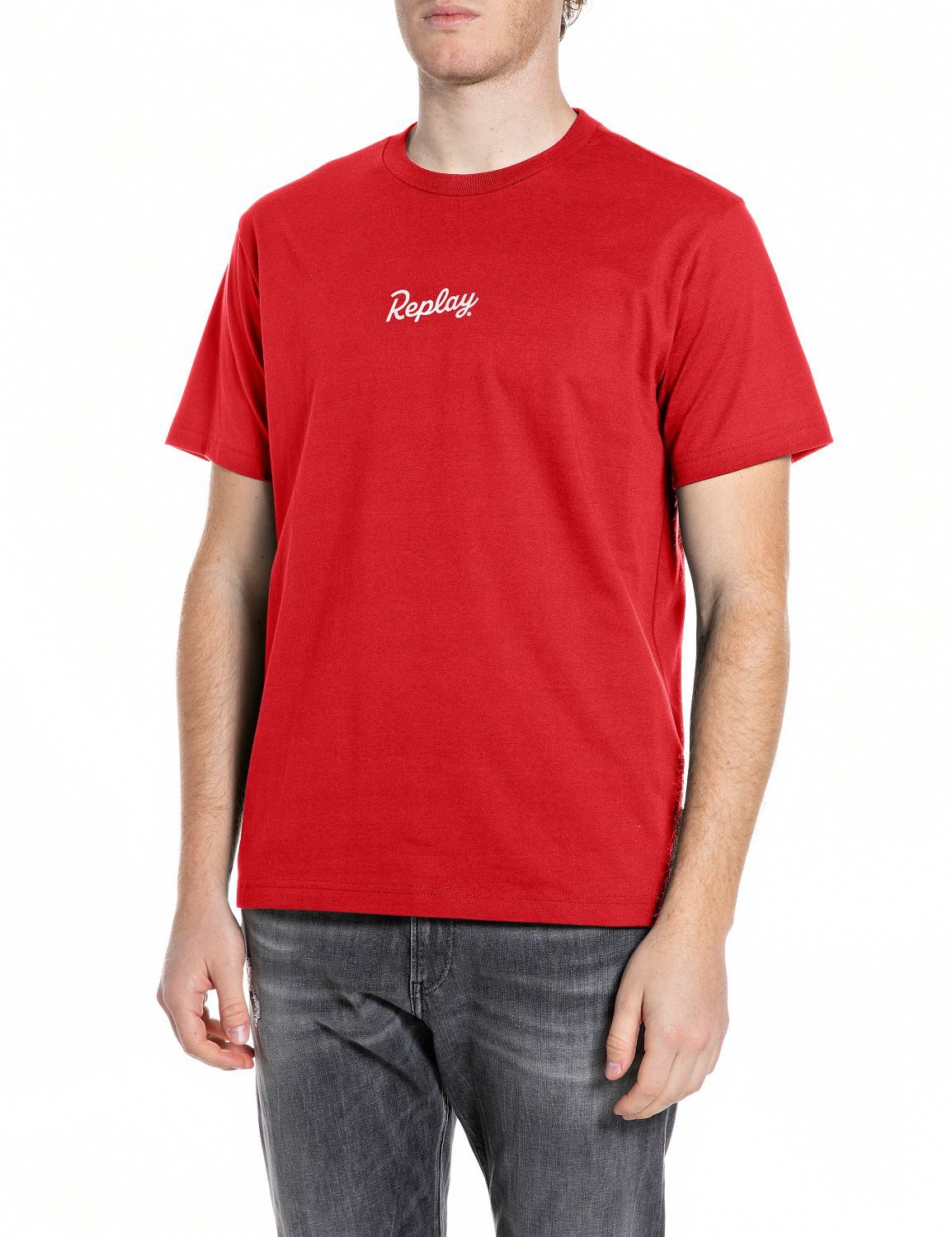 Replay T-Shirt aus reiner Baumwolle, mit Print günstig online kaufen