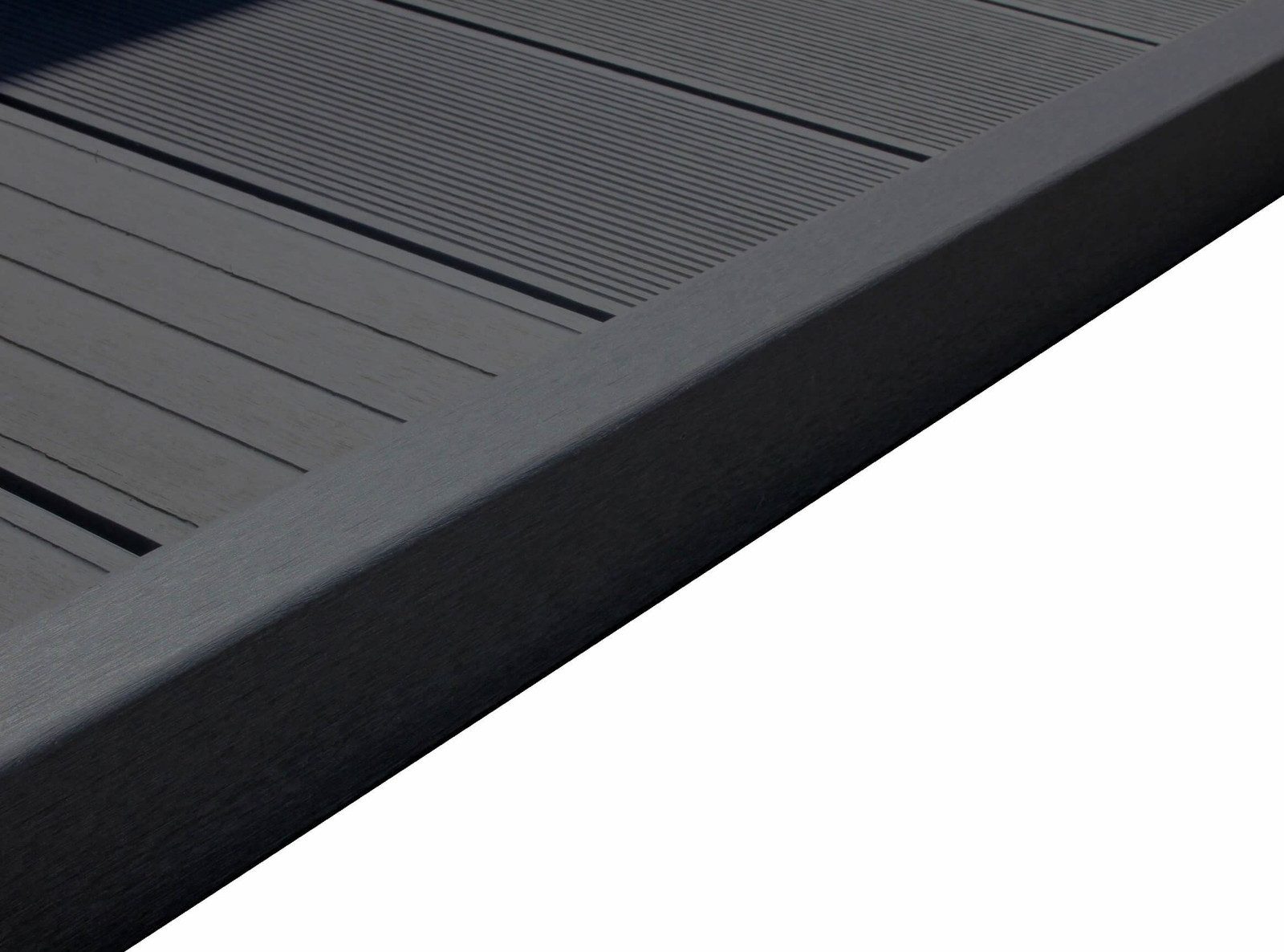 WPC Profi Terrassendielen L-Abschlussleiste Winkelleiste anthrazit, (Abschlussleiste, 1-St., Winkelleiste 60x40x1950 mm)