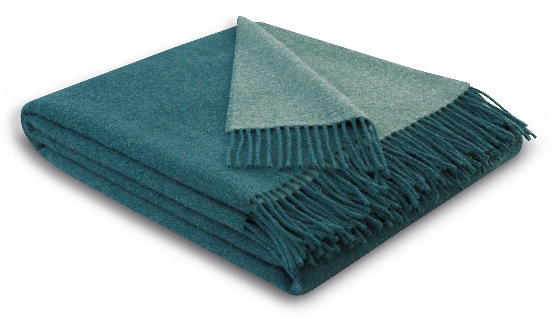Wohndecke Soft Impression im Doubleface-Look, Biederlack, Baumwolle-Kaschmir-Mix