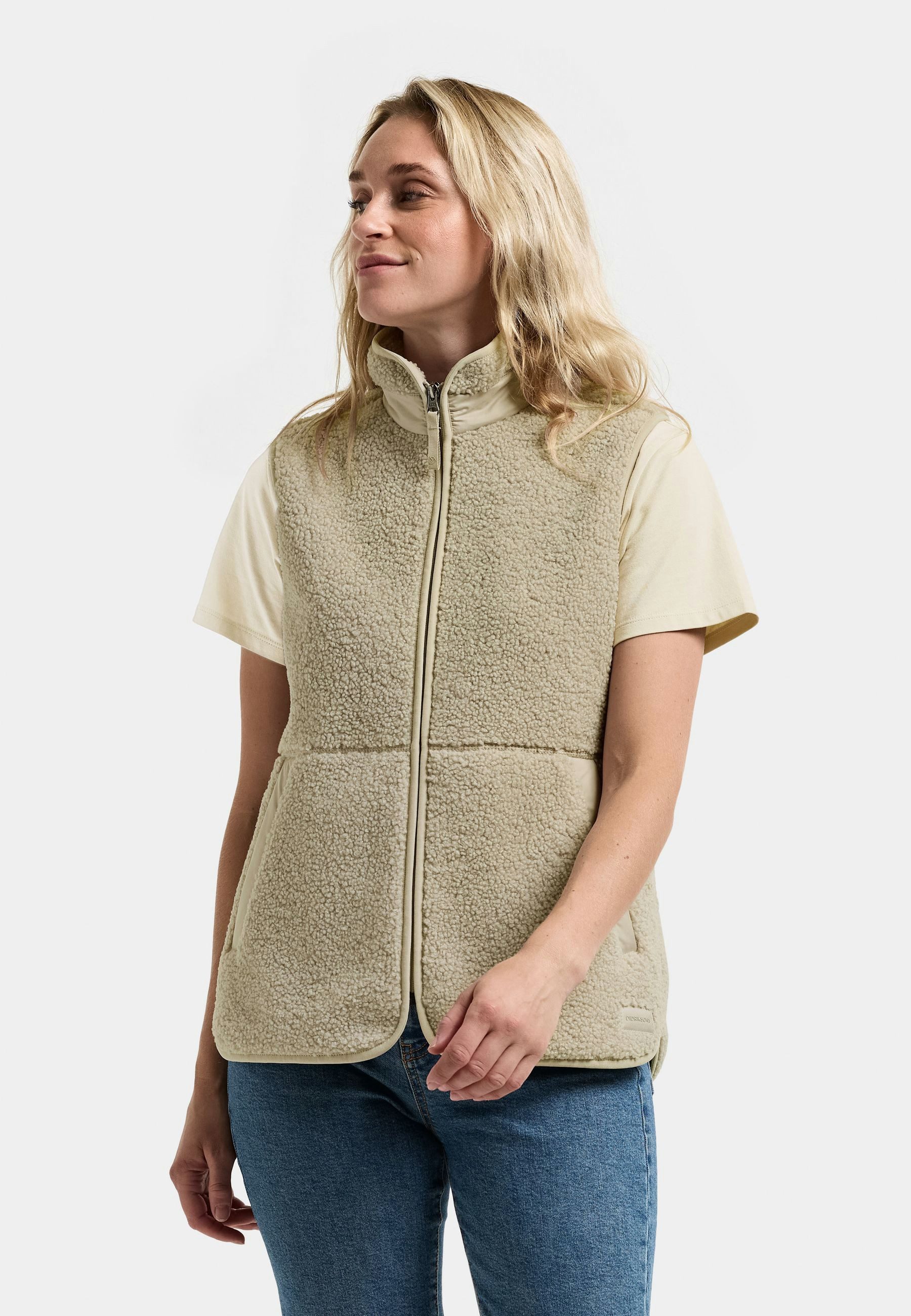 Didriksons Fleeceweste Damen Pile Teddy SIV mit Taschen